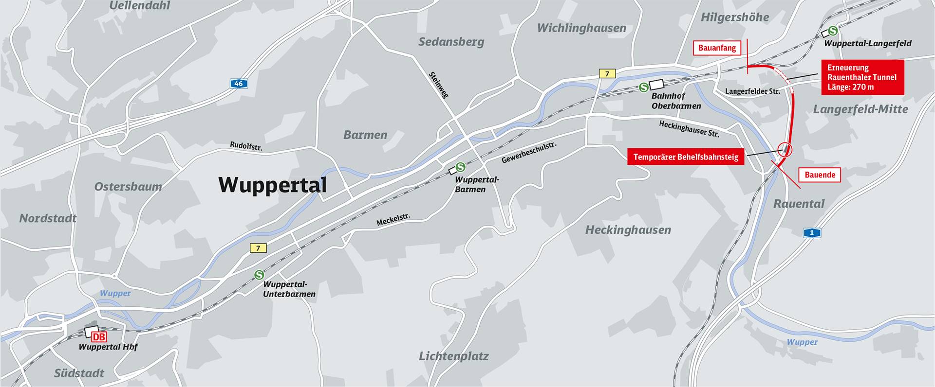  Der Rauenthaler Tunnel ist Teil der Strecke Wuppertal-Oberbarmen – Remscheid-Lennep 