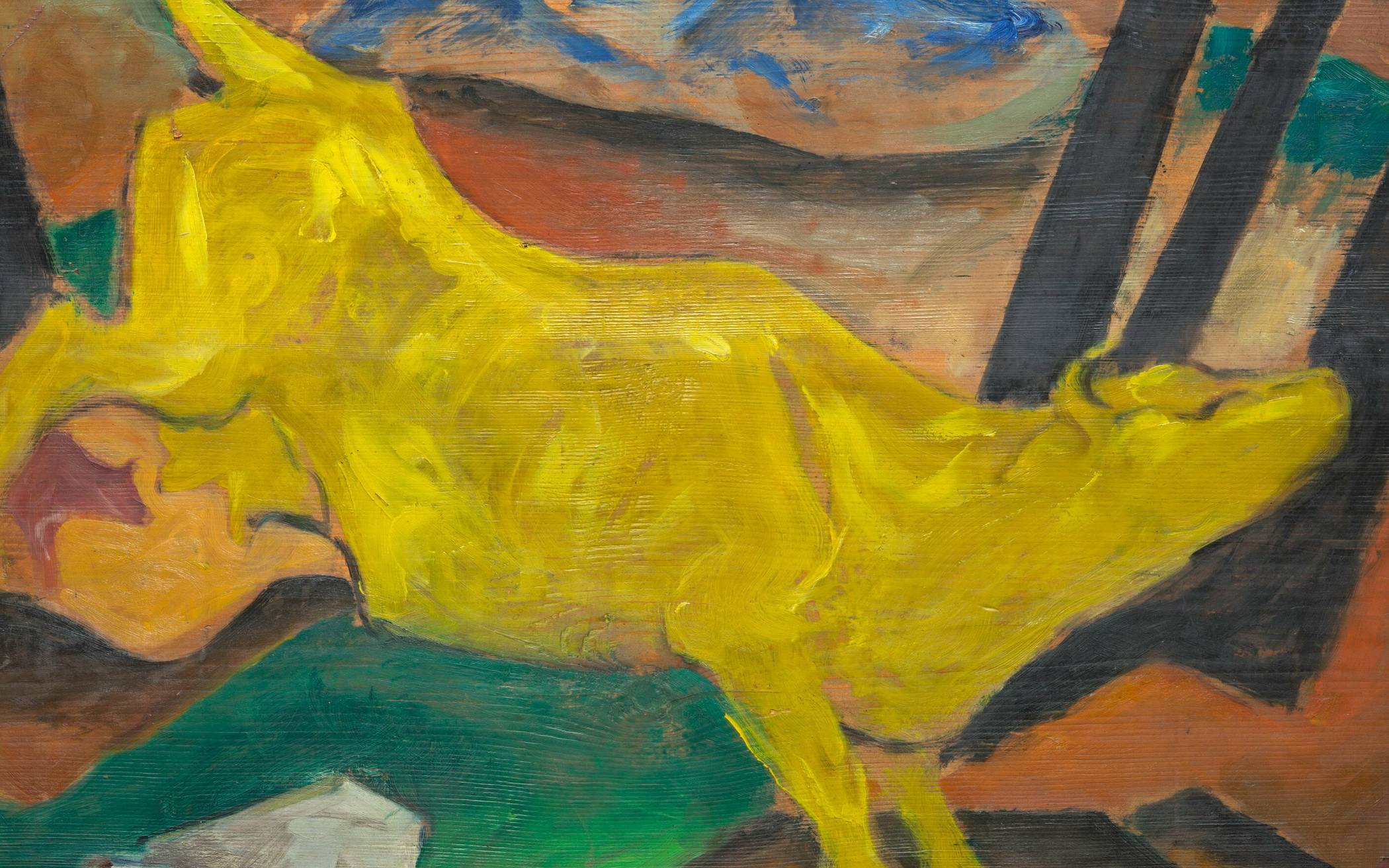  „Die gelbe Kuh“ von „Blauer Reiter“-Mitglied Franz Marc aus dem Jahr 1911. 