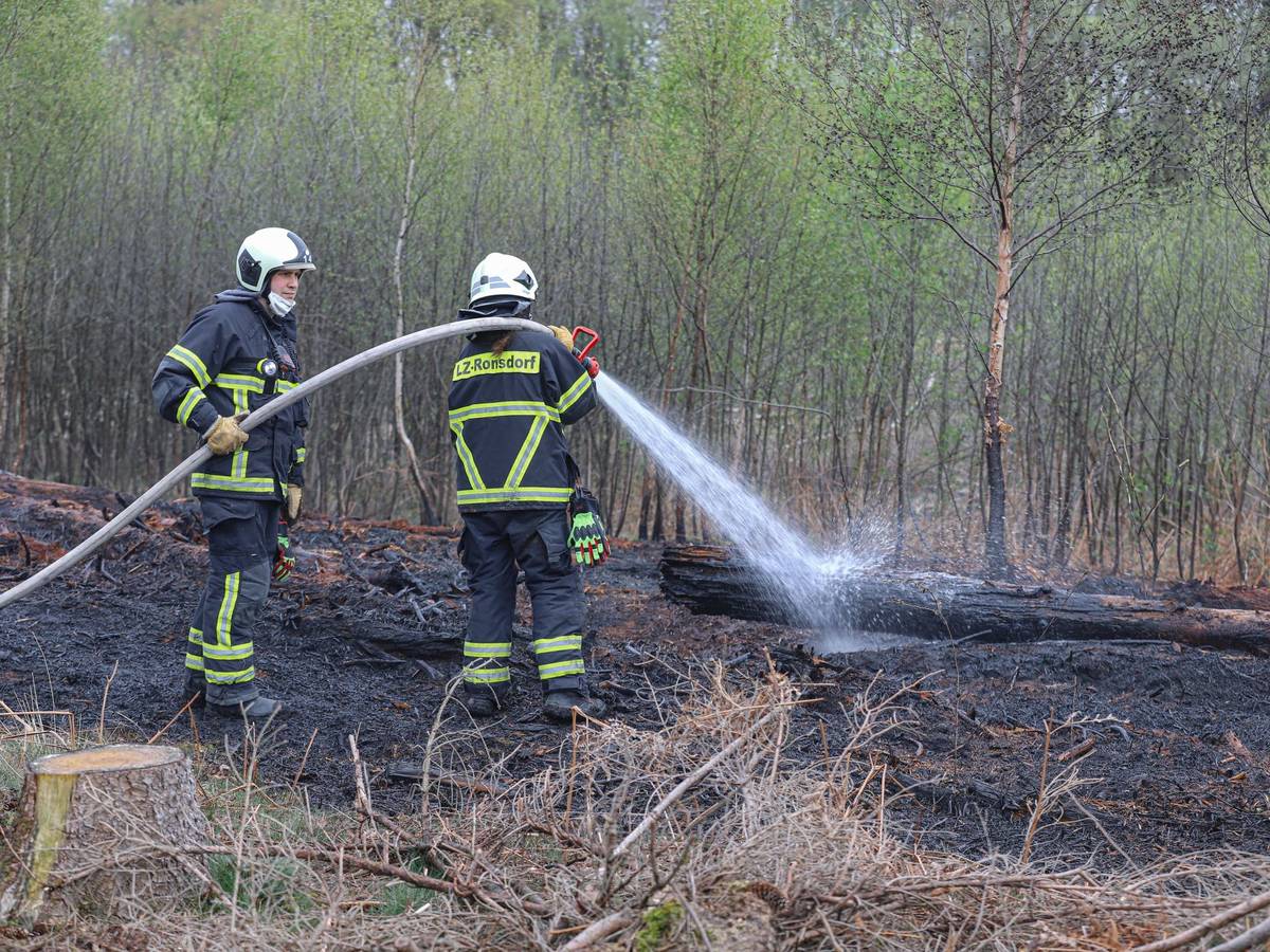Feuerwehr löscht Brand in Ronsdorf
