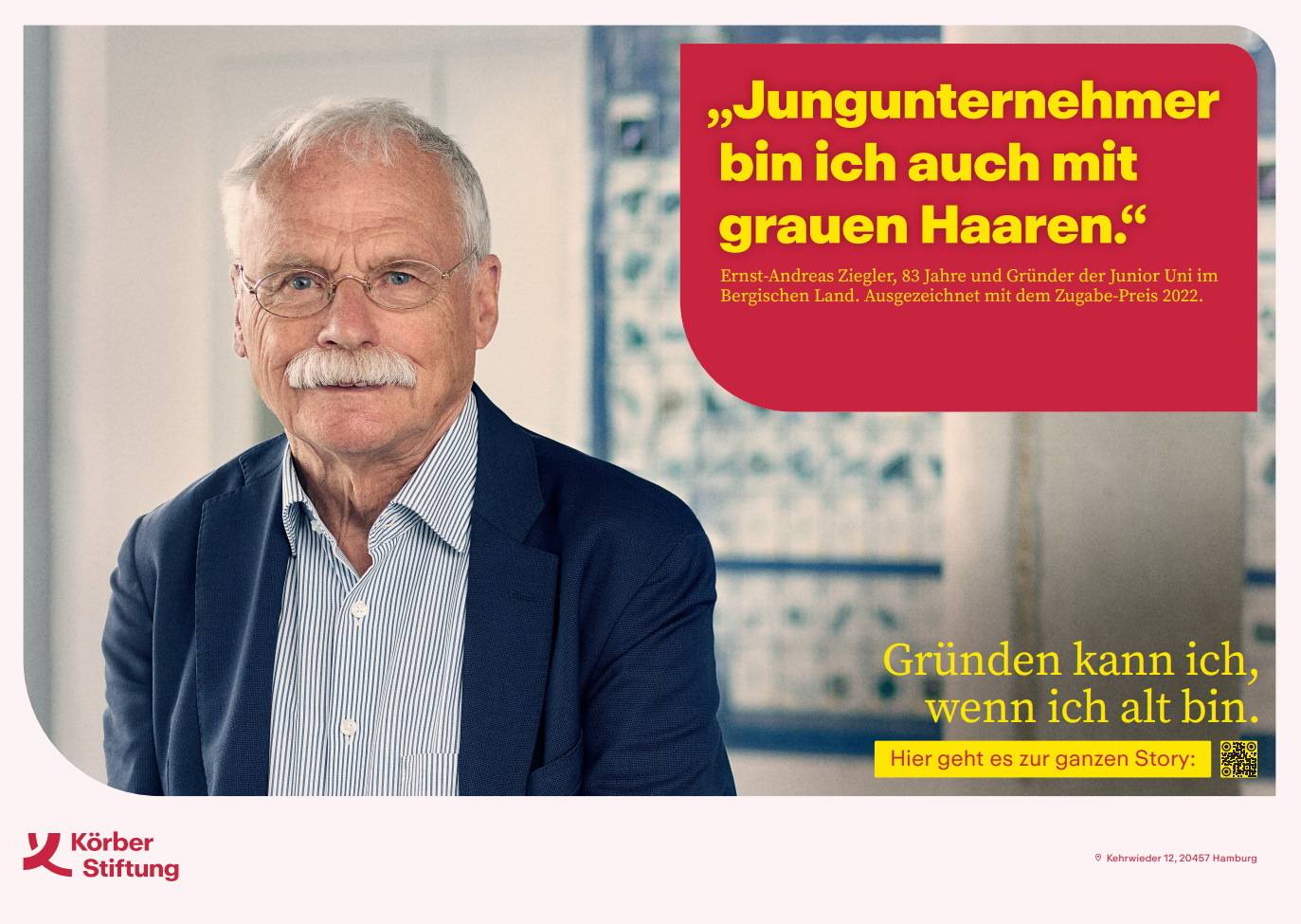 Das Plakat mit Ernst-Andreas Ziegler.