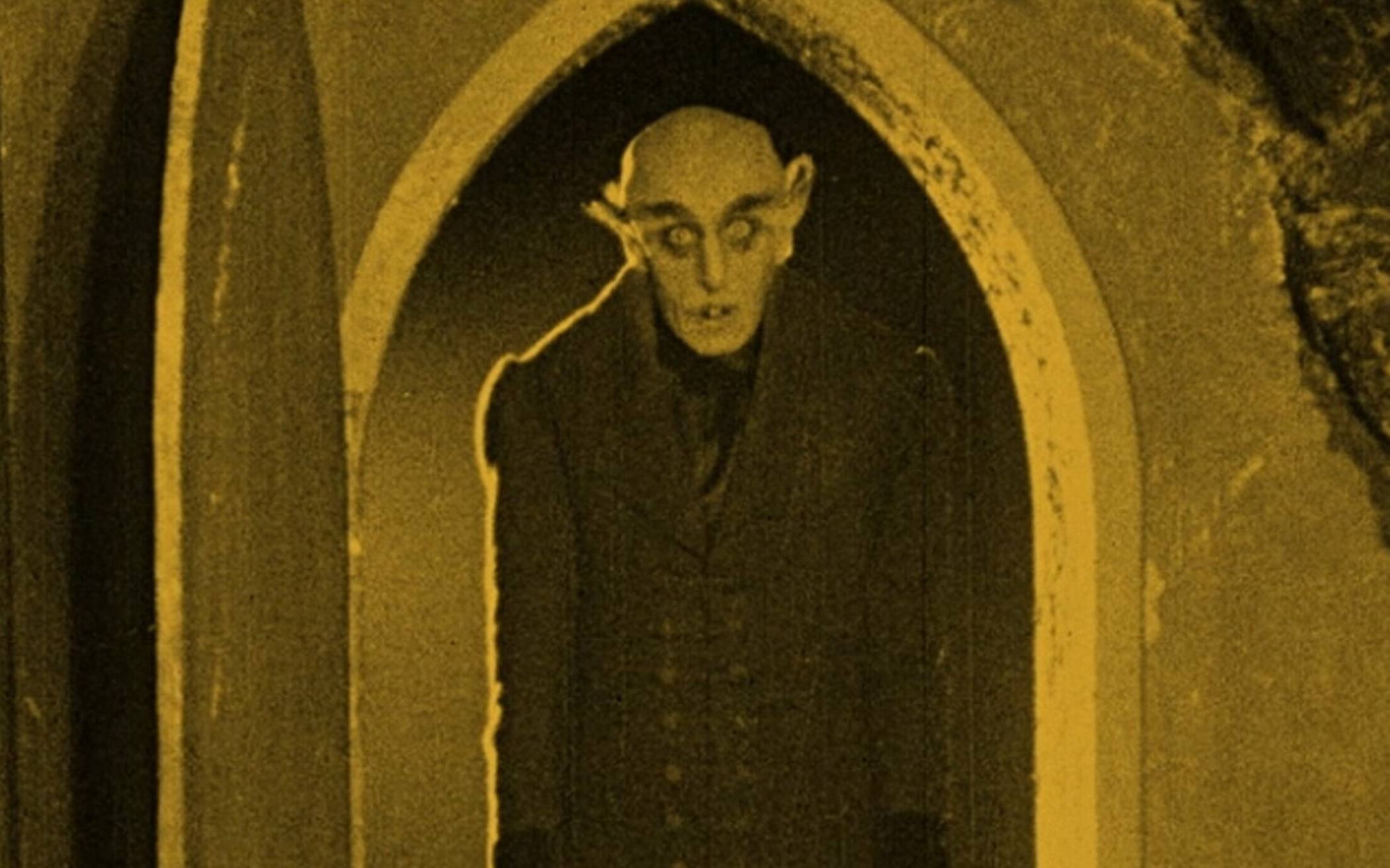  Szene aus dem Film "Nosferatu" von Friedrich Wilhelm Murnau. 