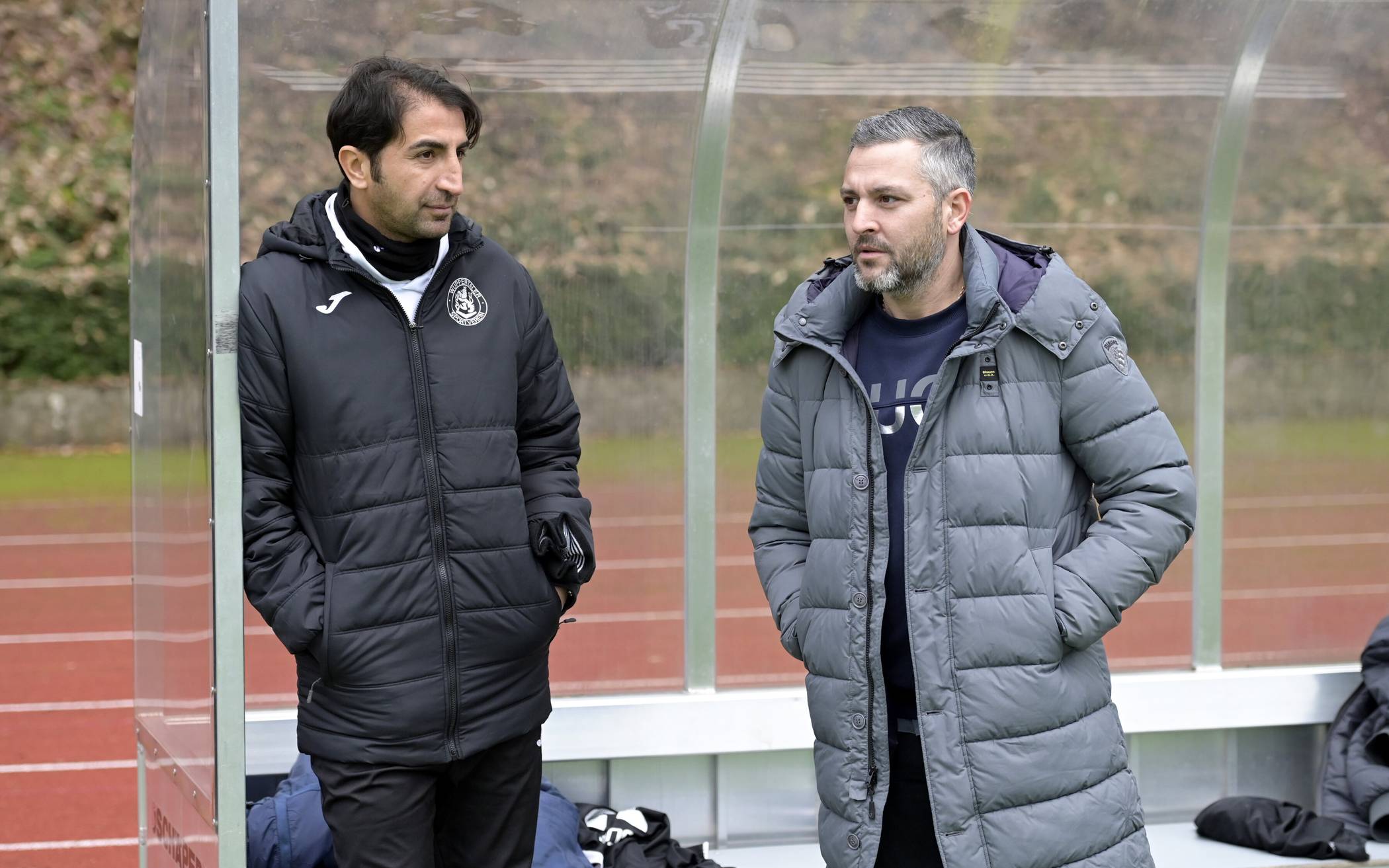  WSV-Trainer Hüzeyfe Dogan (li.) und Chefscout Gaetano Manno. 