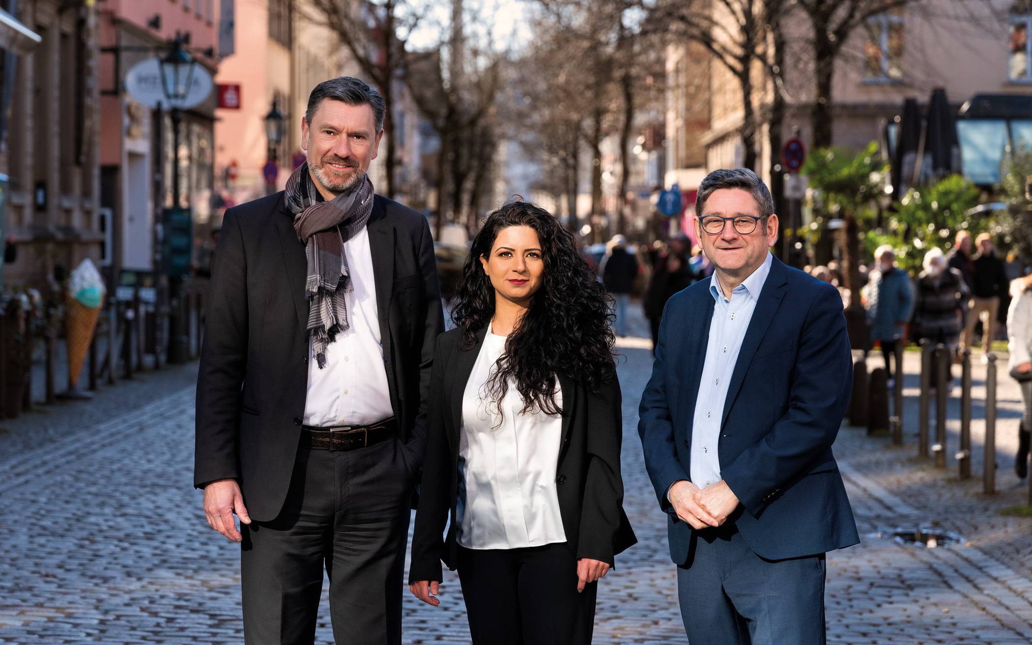 Die SPD-Landtagsabgeordneten Andreas Bialas, Dilek Engin und Josef Neumann.