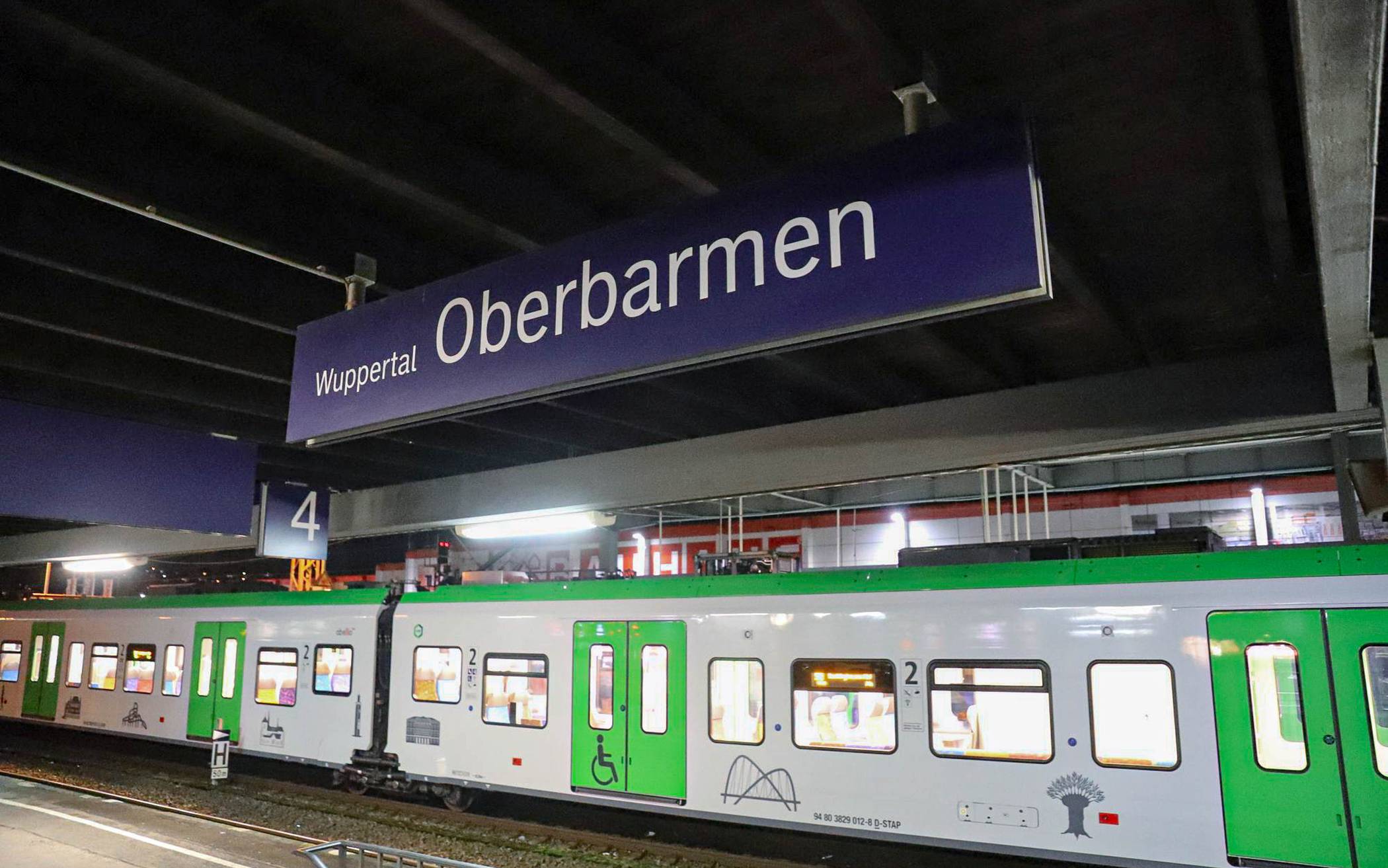 Der Bahnhof in Oberbarmen.