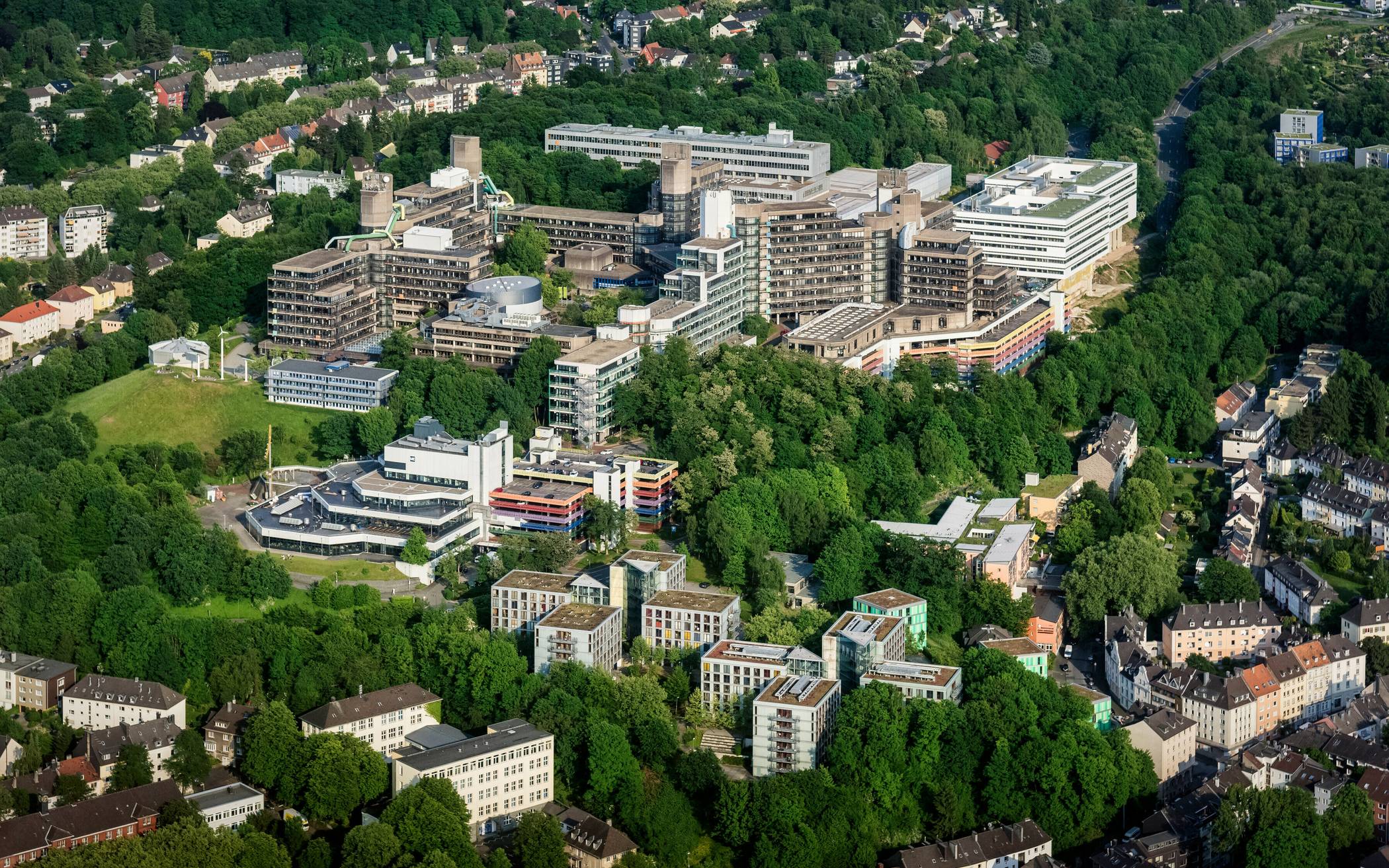 Die Bergische Uni auf dem Wuppertaler