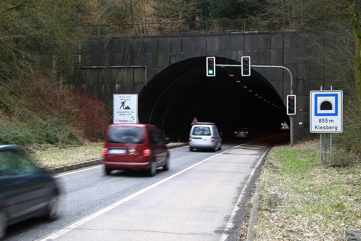 Kiesbergtunnel zwei Tage dicht