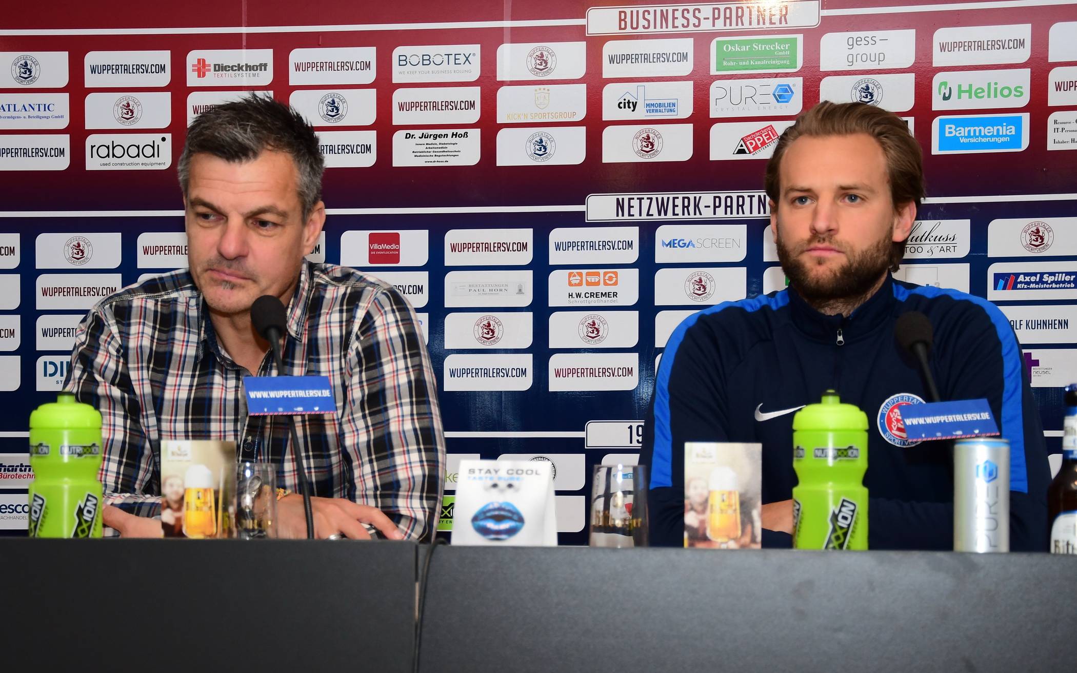  Sportdirektor Karsten Hutwelker und Trainer Pascal Bieler. 
