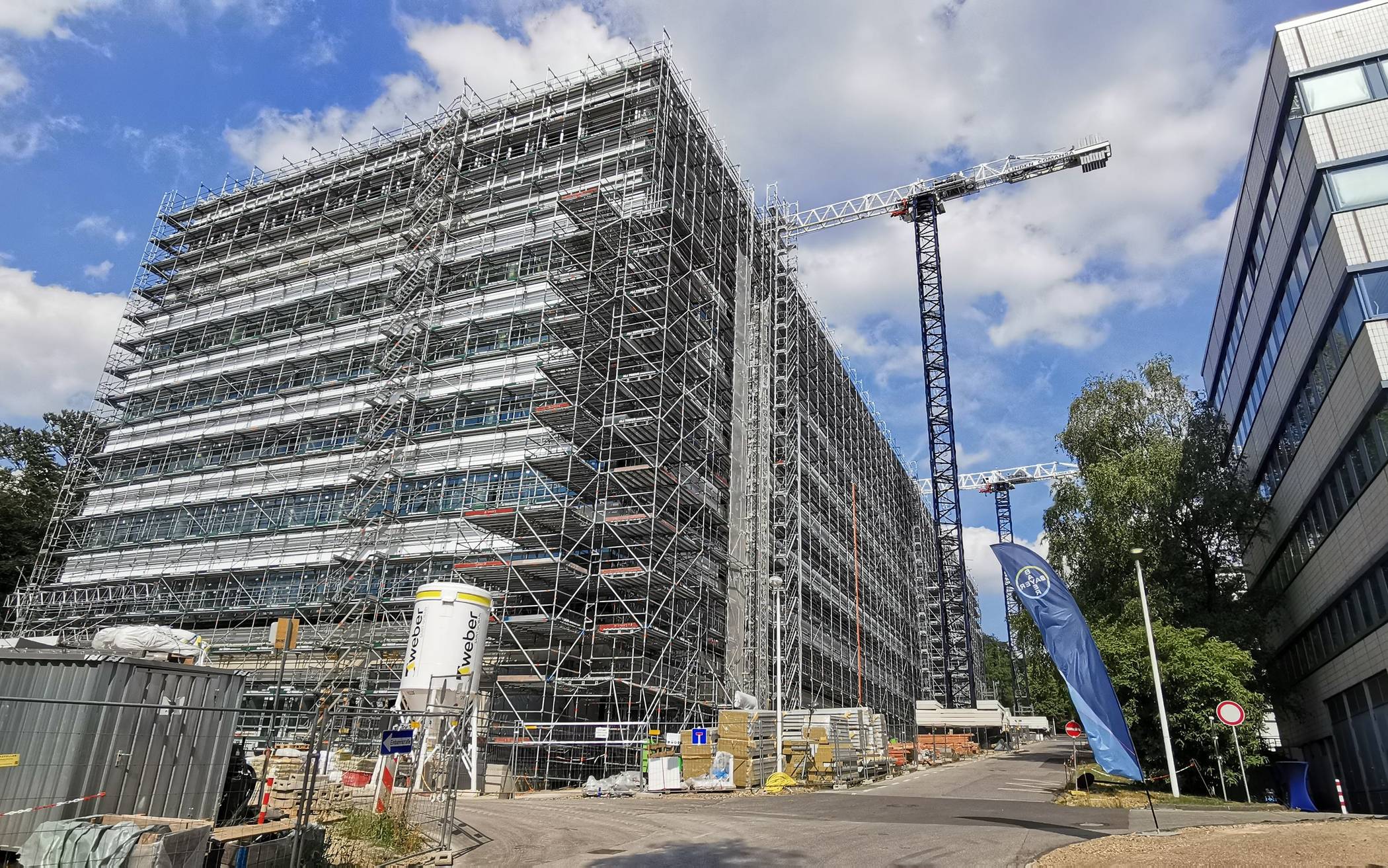  Nach seiner Fertigstellung wird der Neubau in Aprath das größte Forschungsgebäude der Bayer-Pharmadivision sein. 