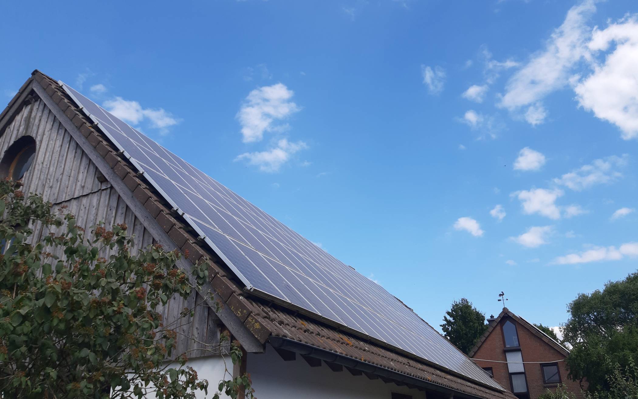 Die Photovoltaikanlage auf dem Schepershof kann