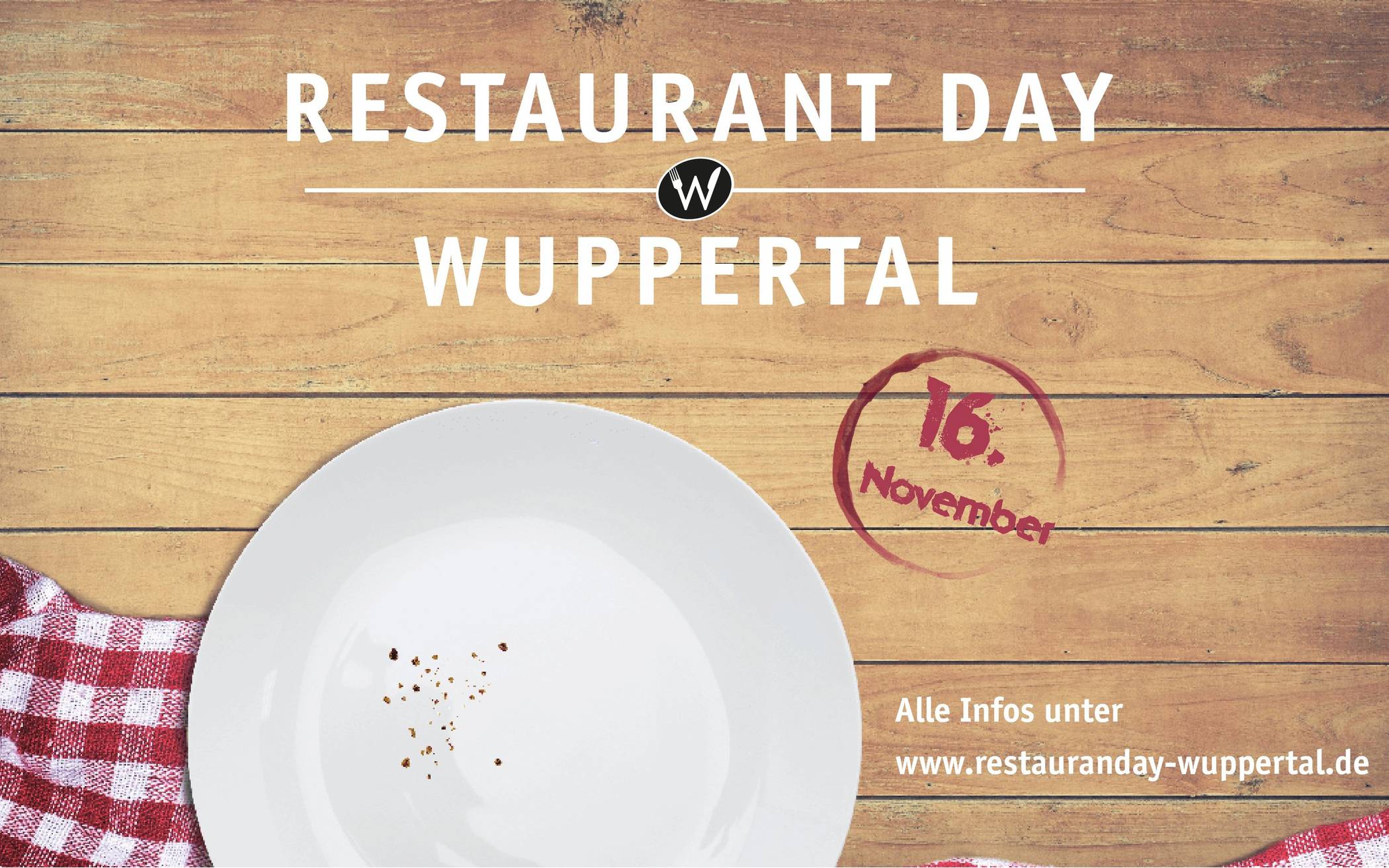  Am Samstag geht es los, von Frühstück über Kaffee und Kuchen bis zum Abendessen kann quer durch Wuppertal bei Wuppertalern gespeist werden.  