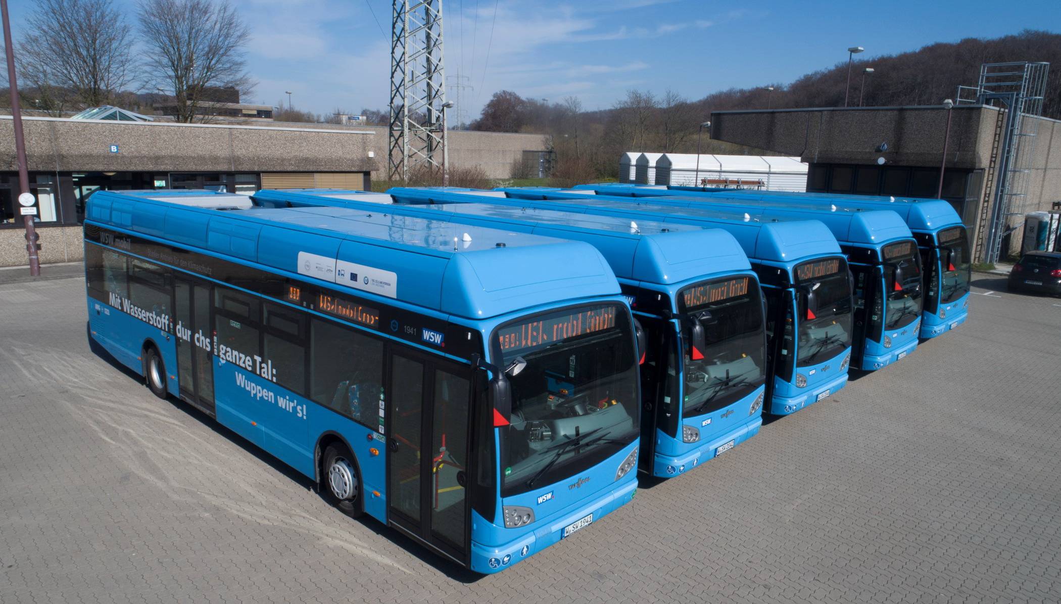 Wasserstoffbusse der WSW.