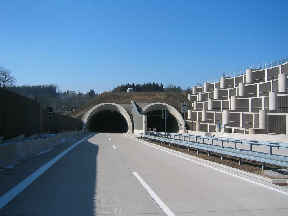 Der Burgholztunnel.
