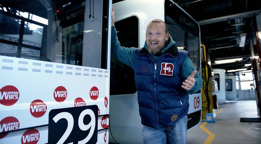 Mit Schauspieler Axel Stein über die Wuppertaler Schwebebahn reden