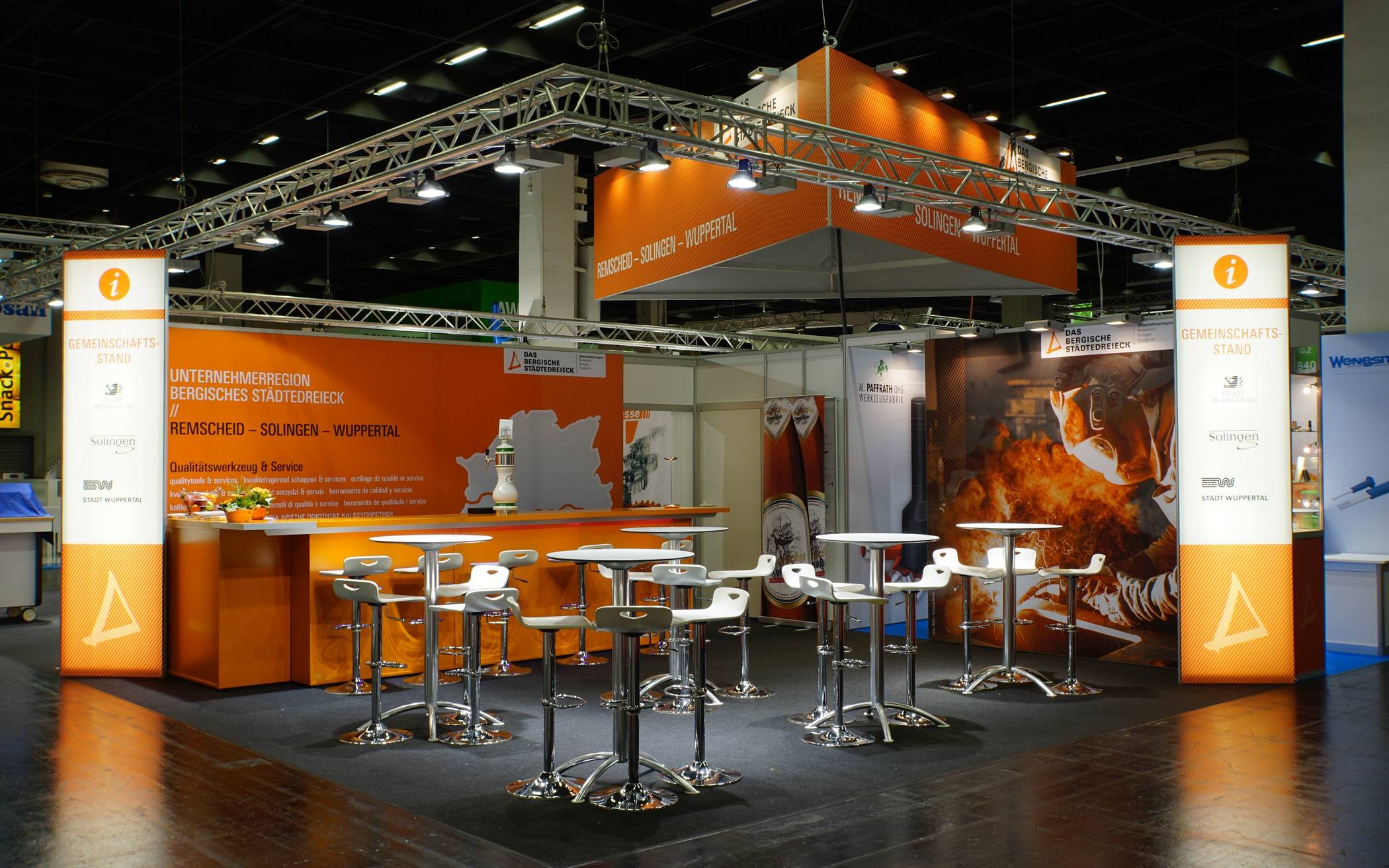 Der Gemeinschaftsstand.