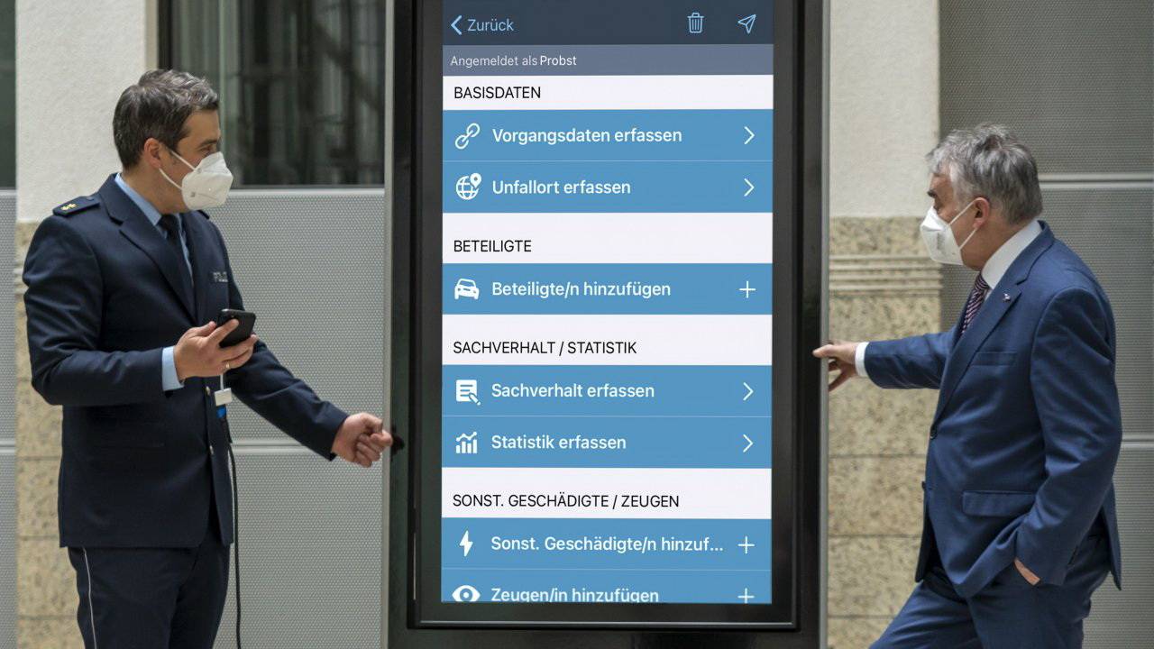 NRW-Polizei testet digitale Unfall-Erfassung