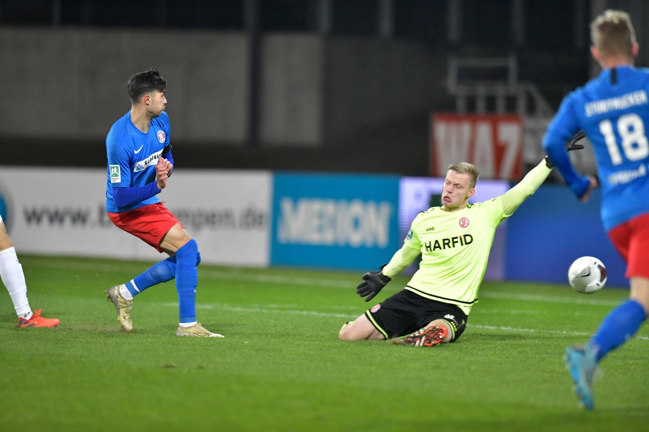  Beyhan Ametov brachte den WSV im Hinspiel mit 1:0 in Führung. Es folgten sechs Treffer der Essener. 