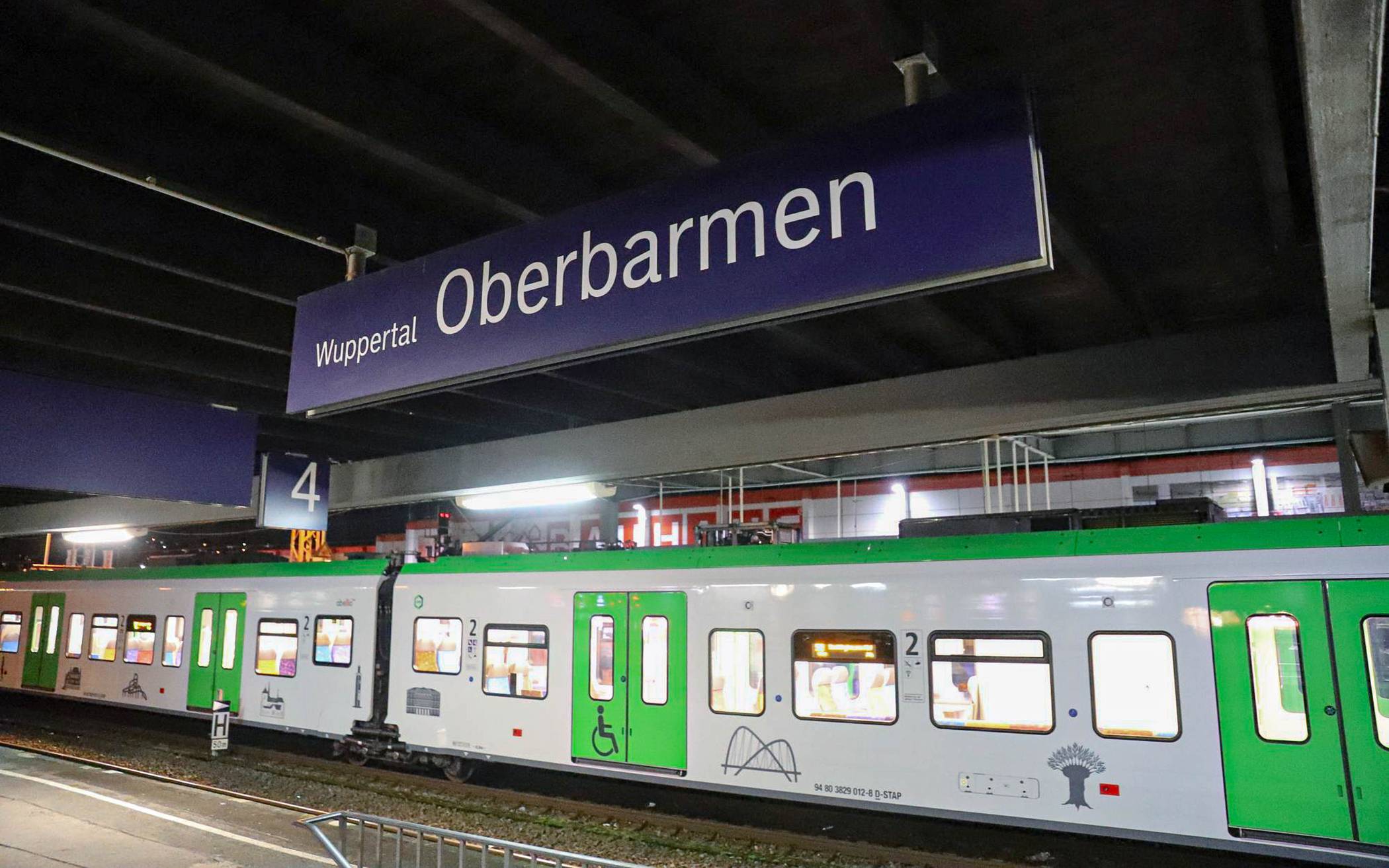Der Bahnhof in Oberbarmen.