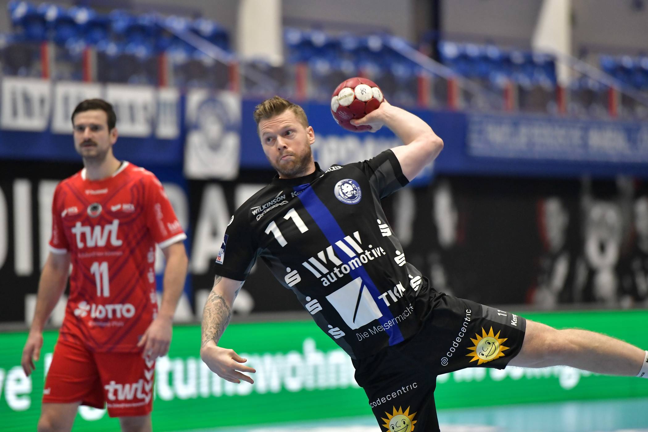  Freie Bahn für Arnor Gunnarsson gegen Ludwigshafen. 