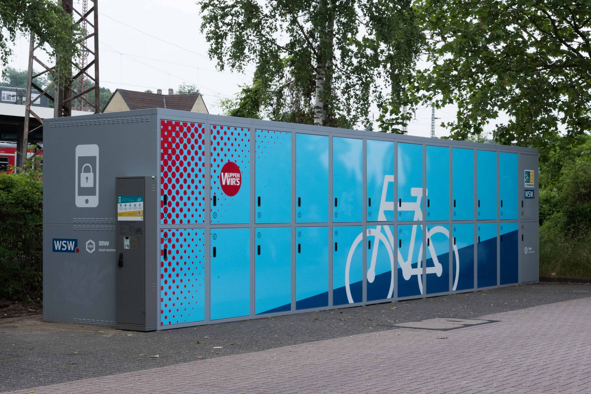 Neue Fahrradboxen für vier Bahnhöfe in Wuppertal