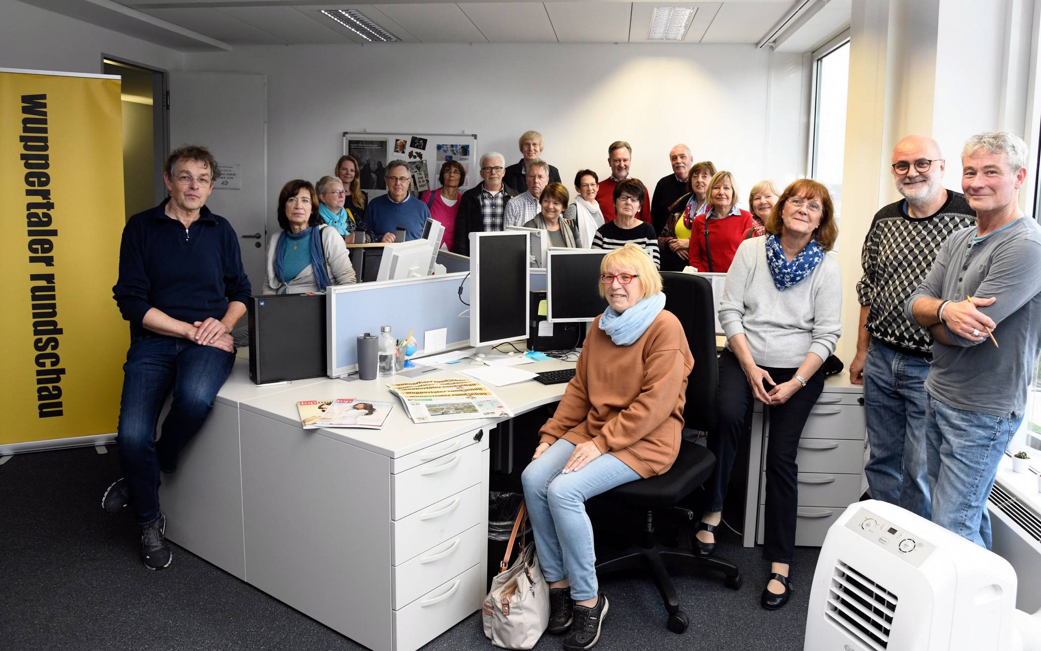  Besuch einer „Arbeit und Leben“-Gruppe im Oktober 2019 in der Rundschau-Redaktion. 