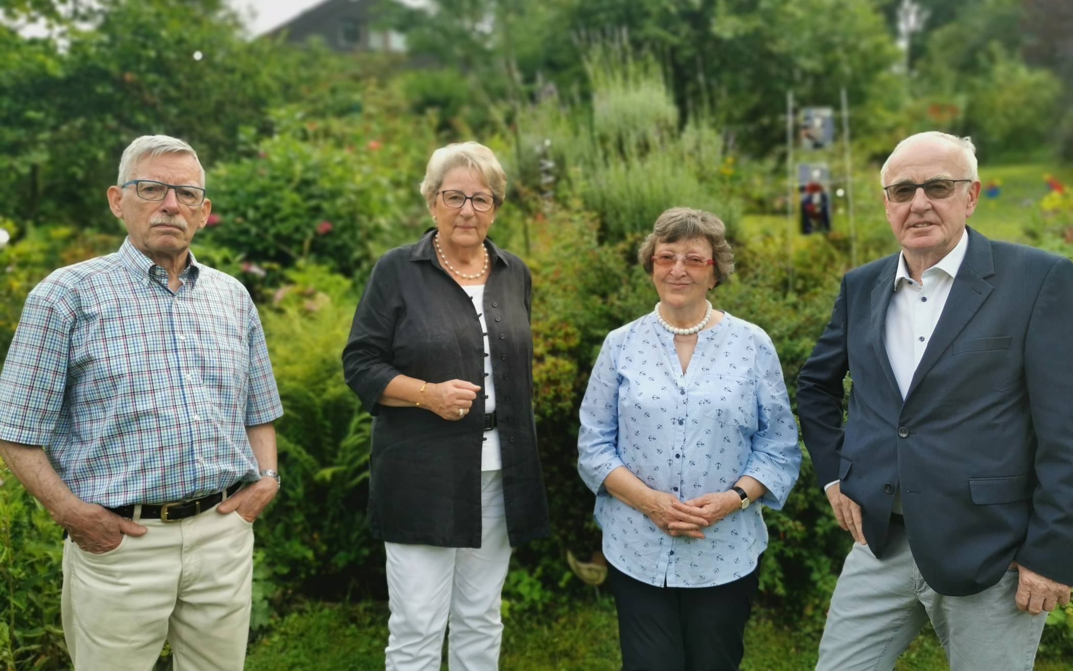 Von links: Franz Gusinde, Gabriela Rittinghaus-Koppers, Heidi Gusinde und Eckhard...