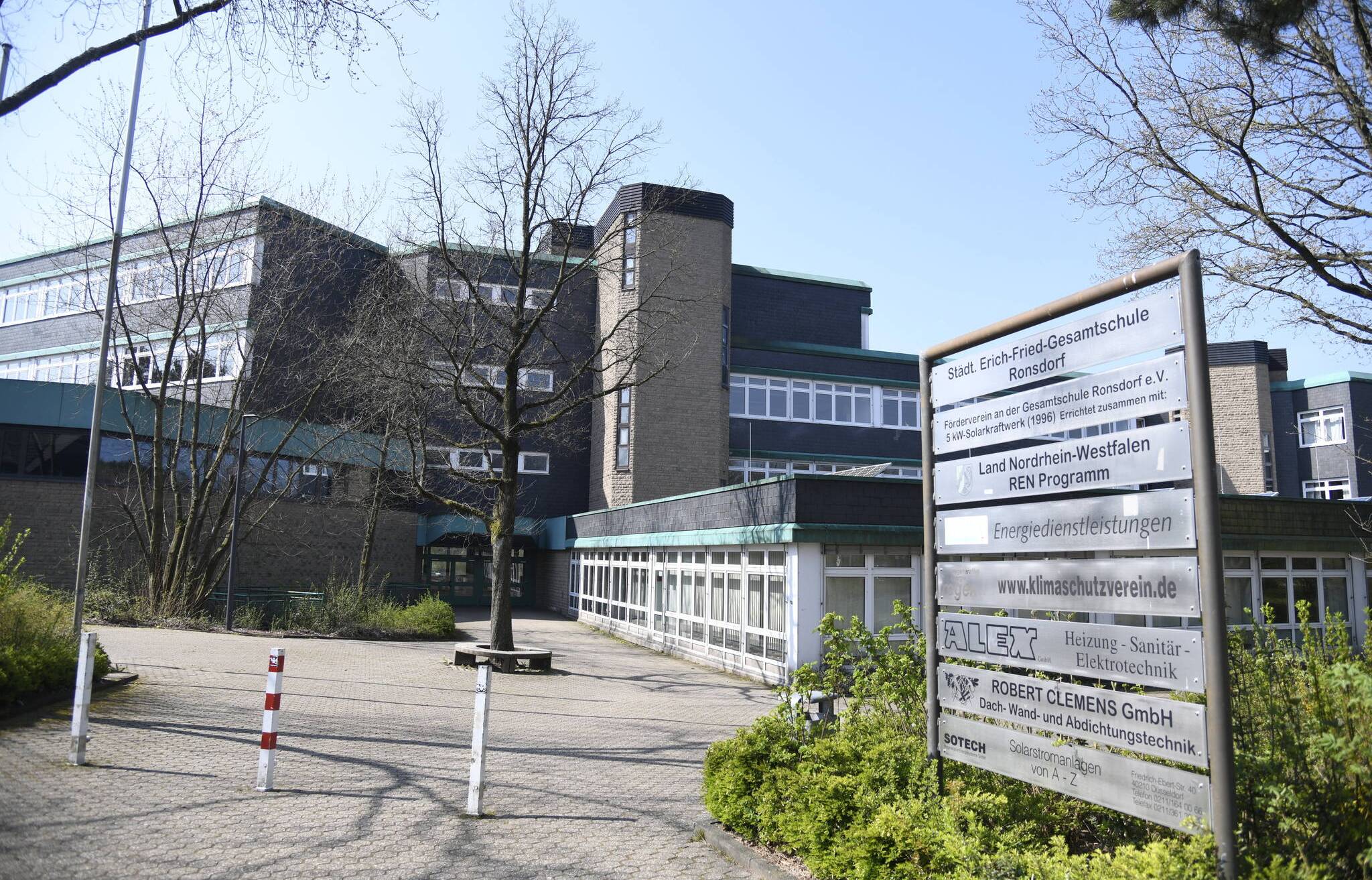  Die Erich-Fried-Gesamtschule in Ronsdorf. 