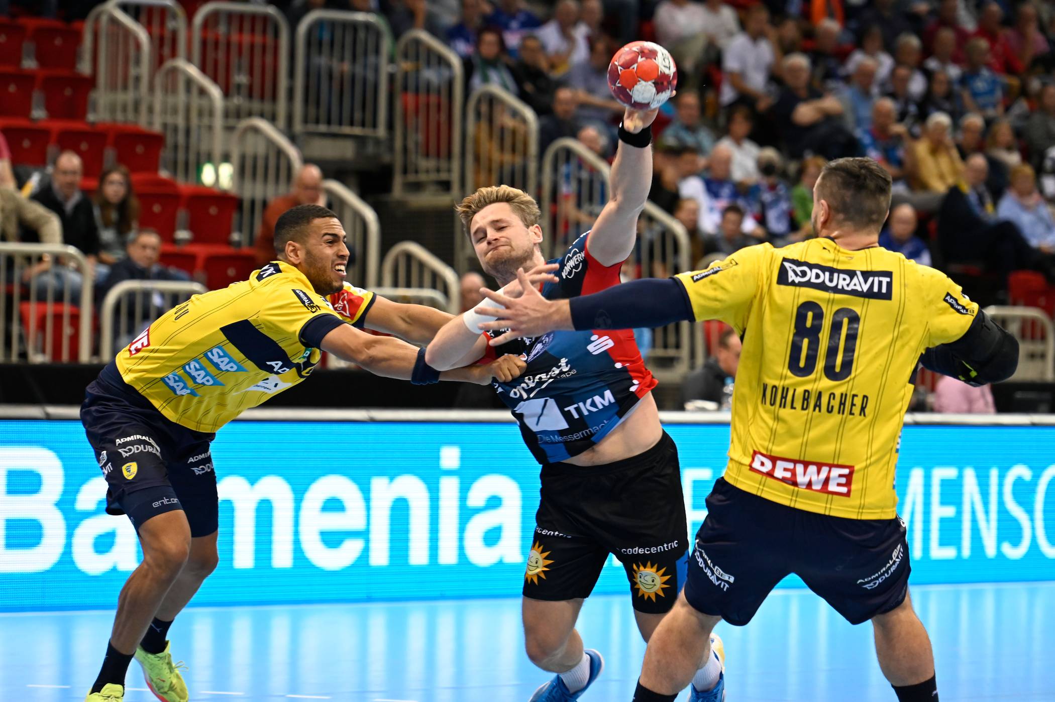  BHC-Linkshänder David Schmidt (Mitte) wechselt im Sommer nach Göppingen. 