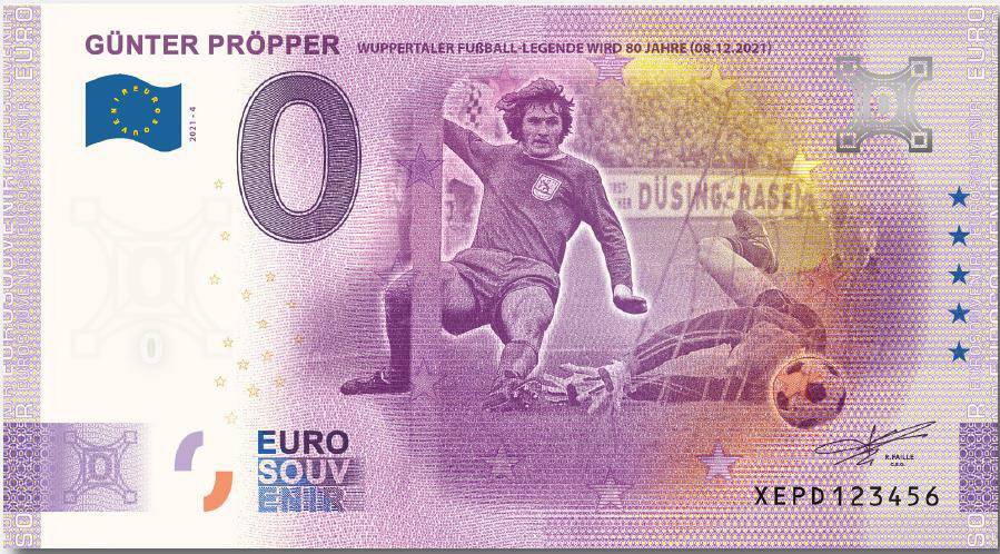 Ein 0-Euro-Schein für Günter Pröpper