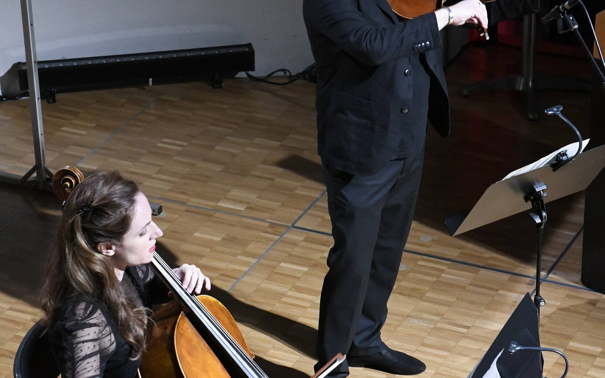  Florian Glocker und Vera Milicevic vom Sinfonieorchester Wuppertal.   