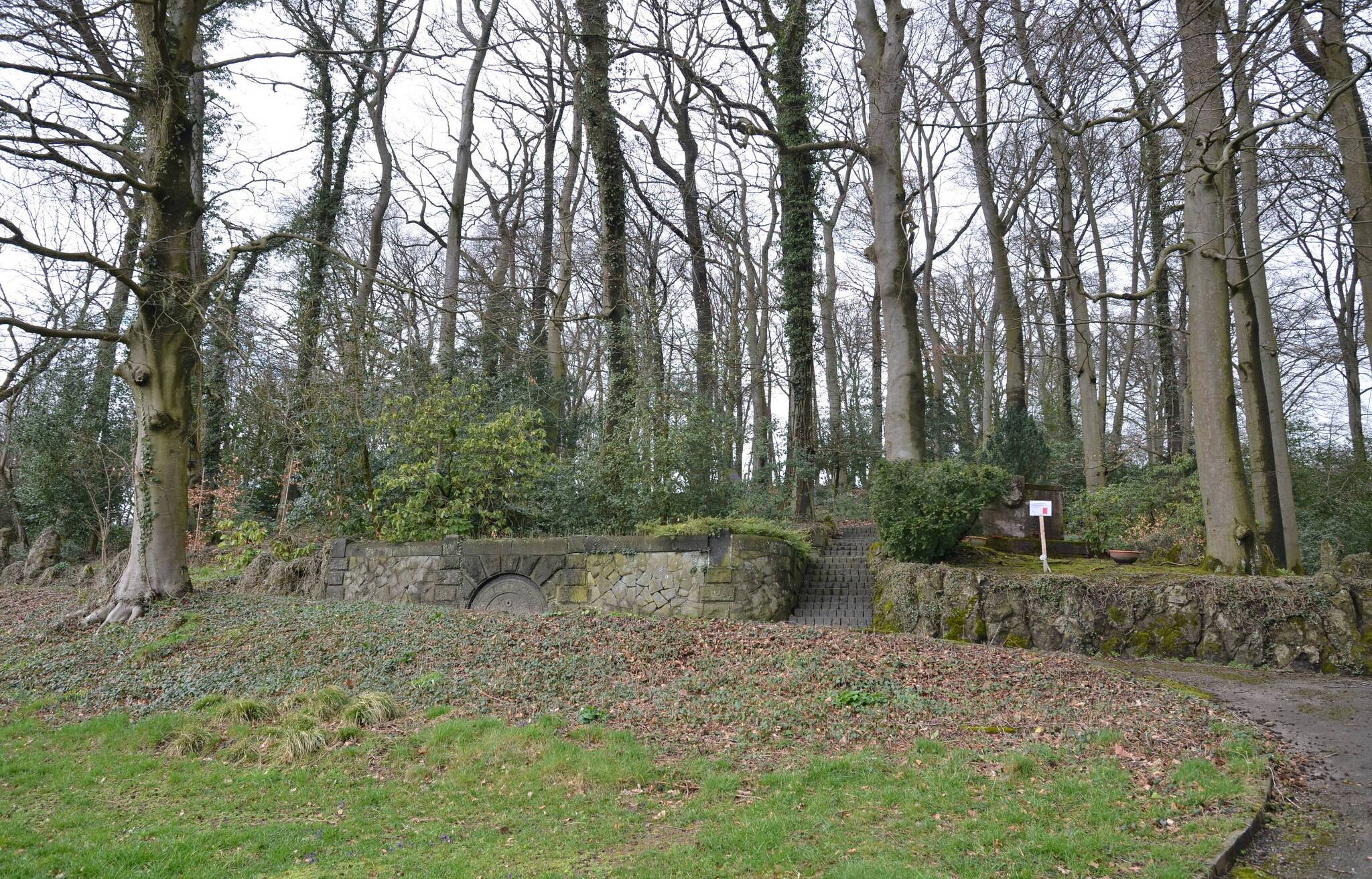  Der Bereich der Urnenwaldgräber auf dem Friedhof Varresbeck. 