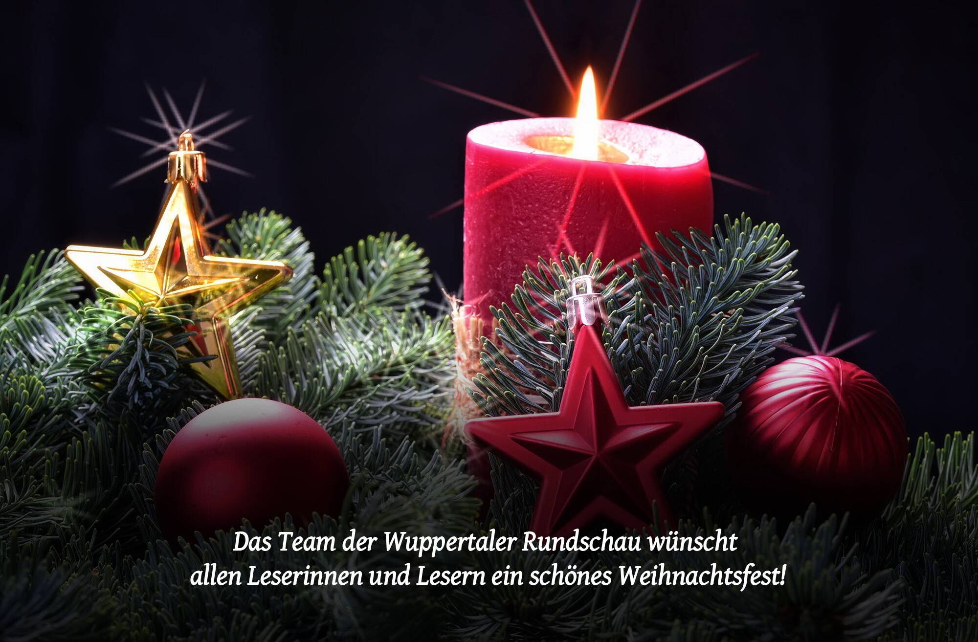 Die Wuppertaler Rundschau wünscht frohe Weihnachten!