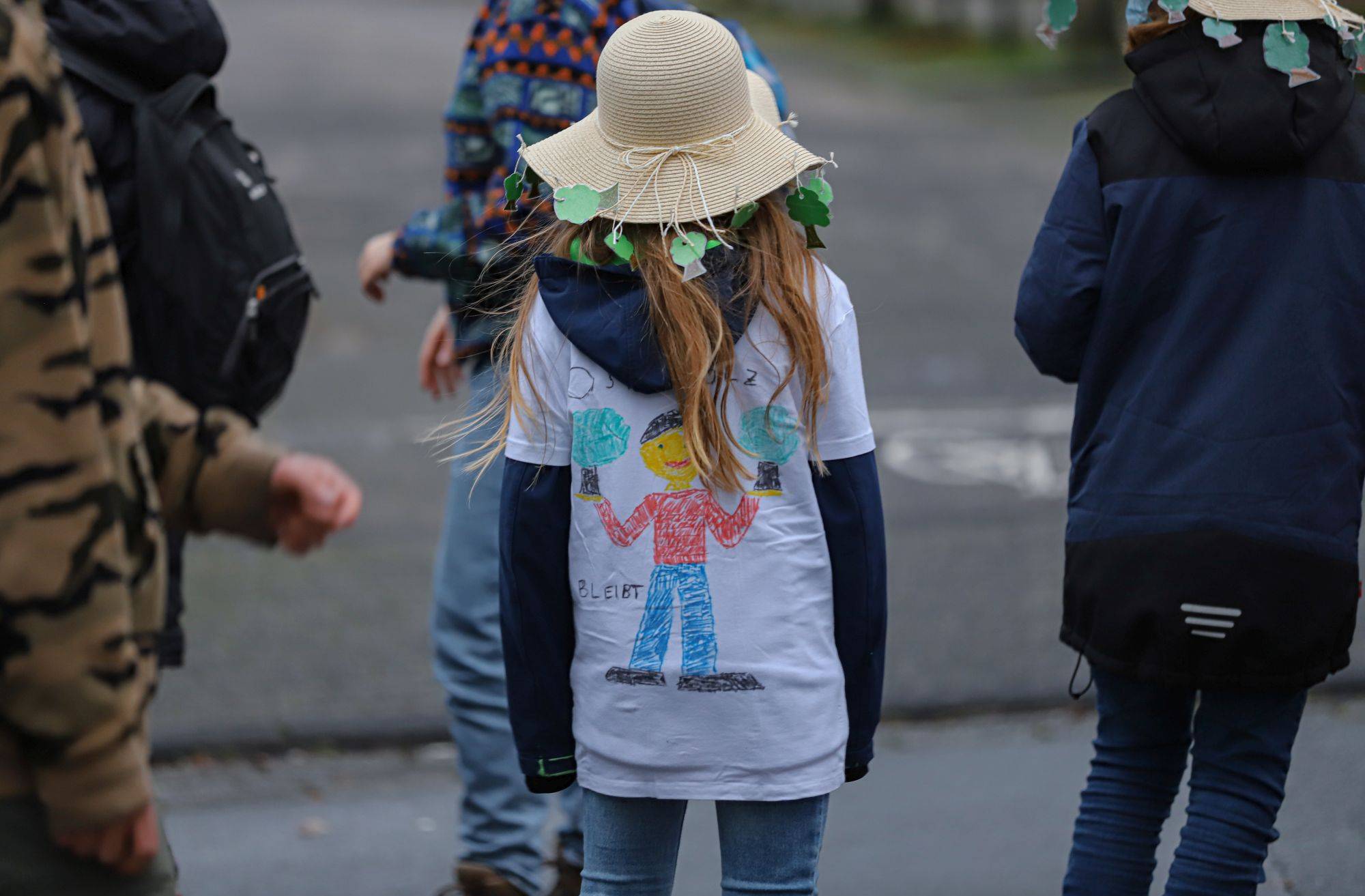  Eine junge Demonstrantin am Sonntag in Vohwinkel. 