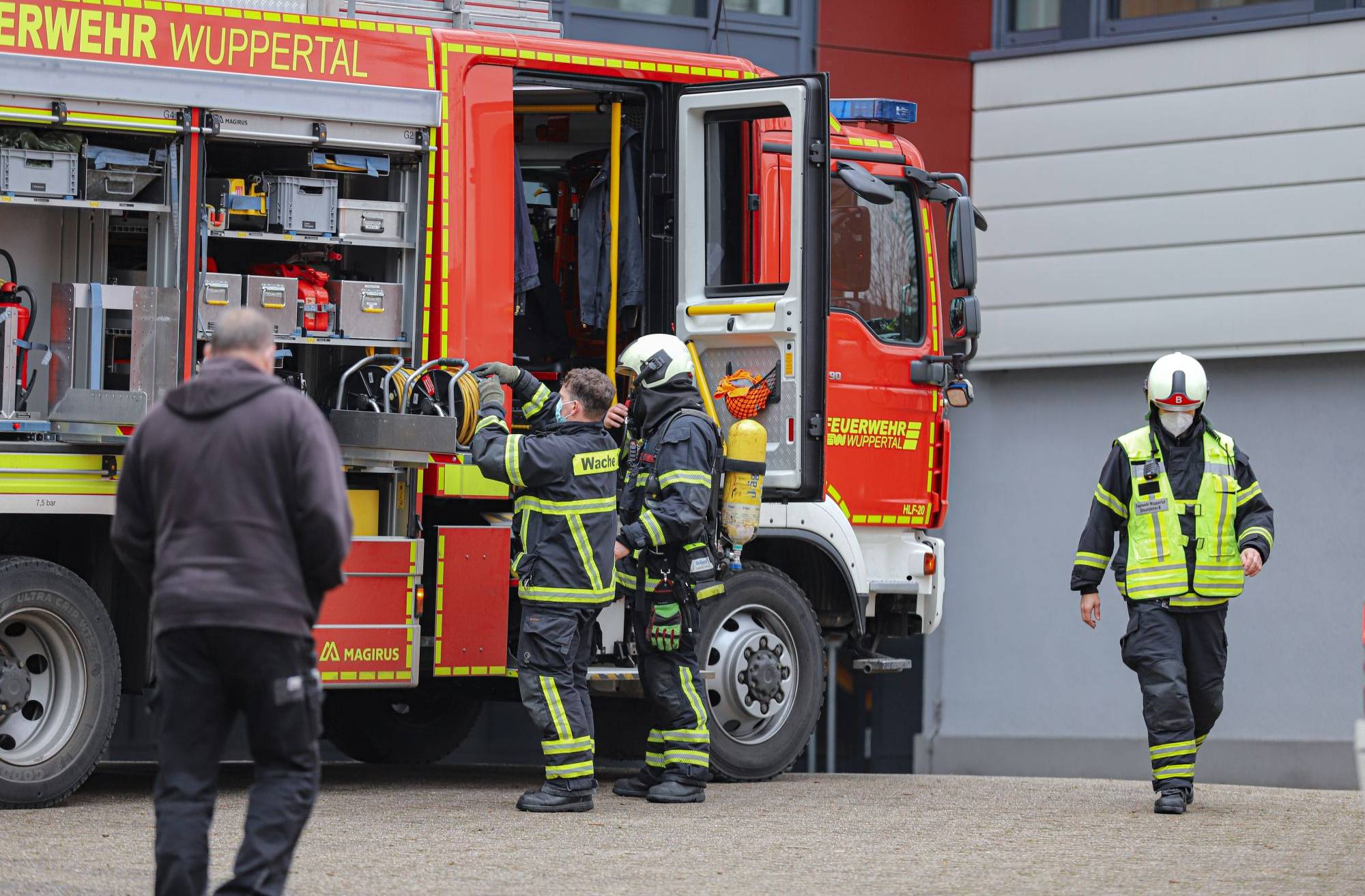 Feuerwehr-Einsatz im Schulzentrum Ost
