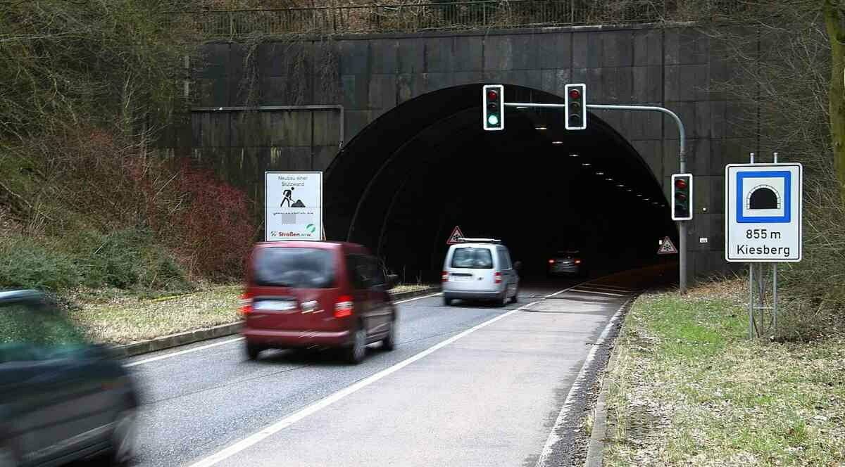 Der Kiesbergtunnel in Elberfeld.
