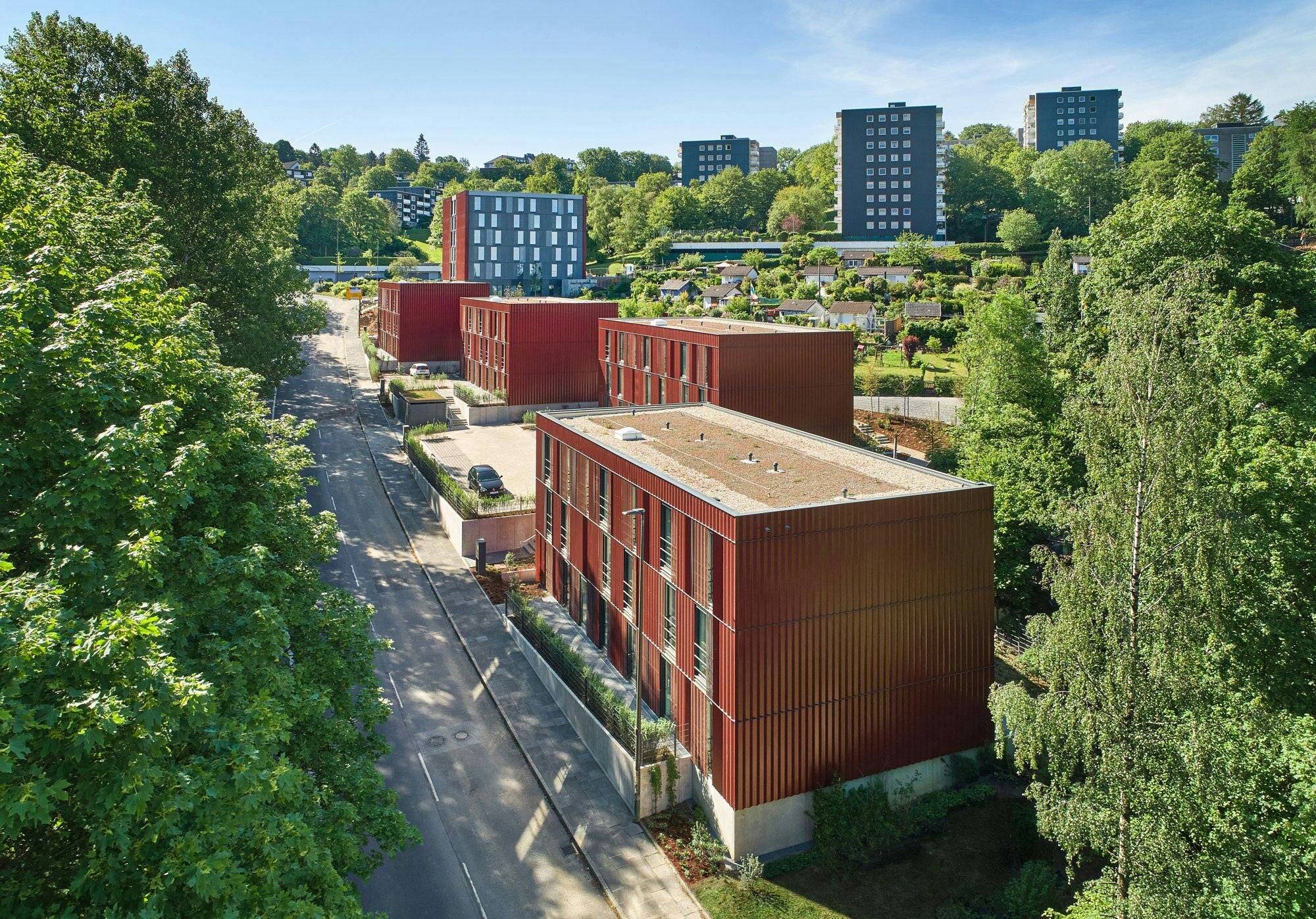  Die Wohnheime an der Max-Horkheimer.Straße. 