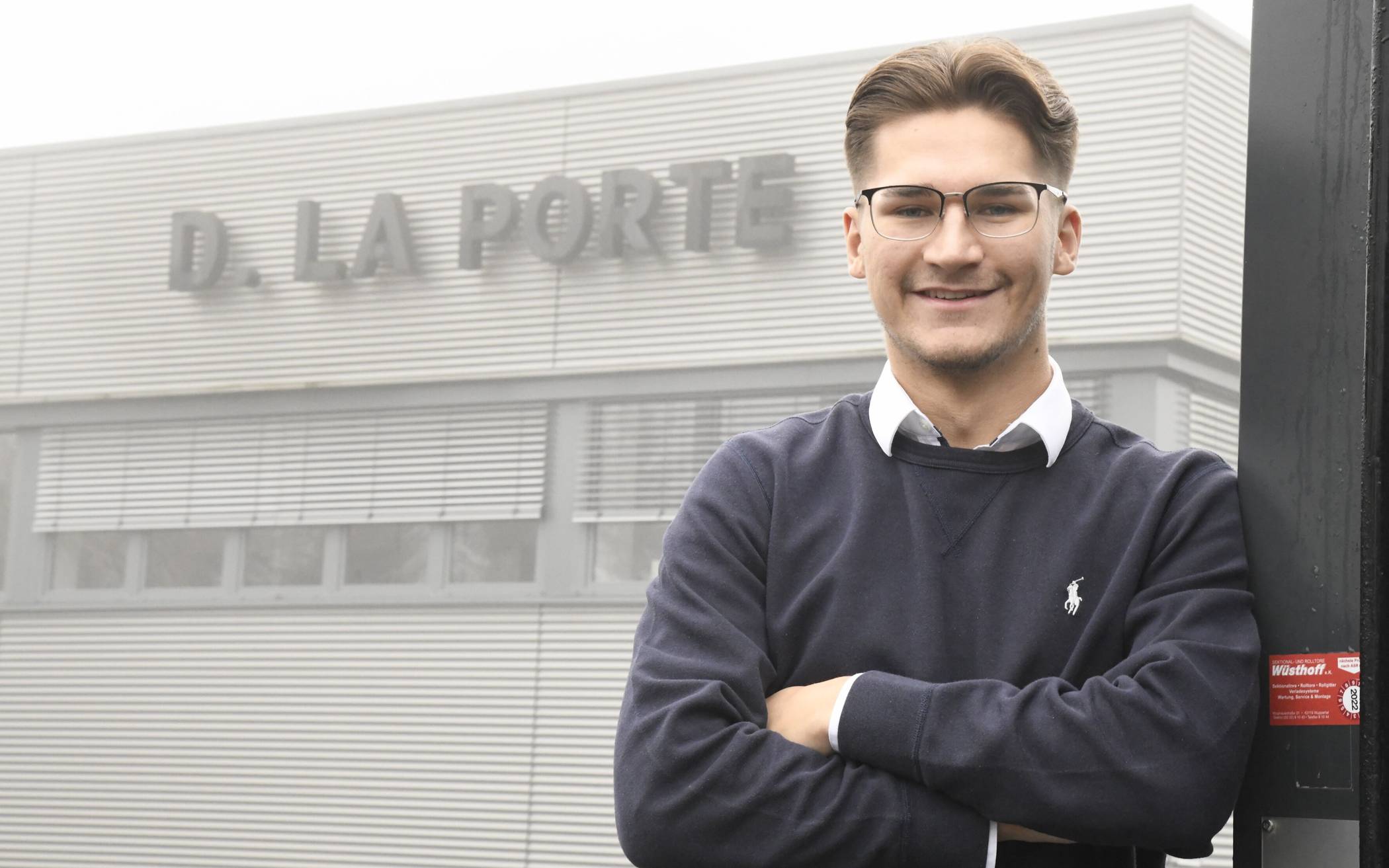 Tobias wird Industriekaufmann bei D. La Porte
