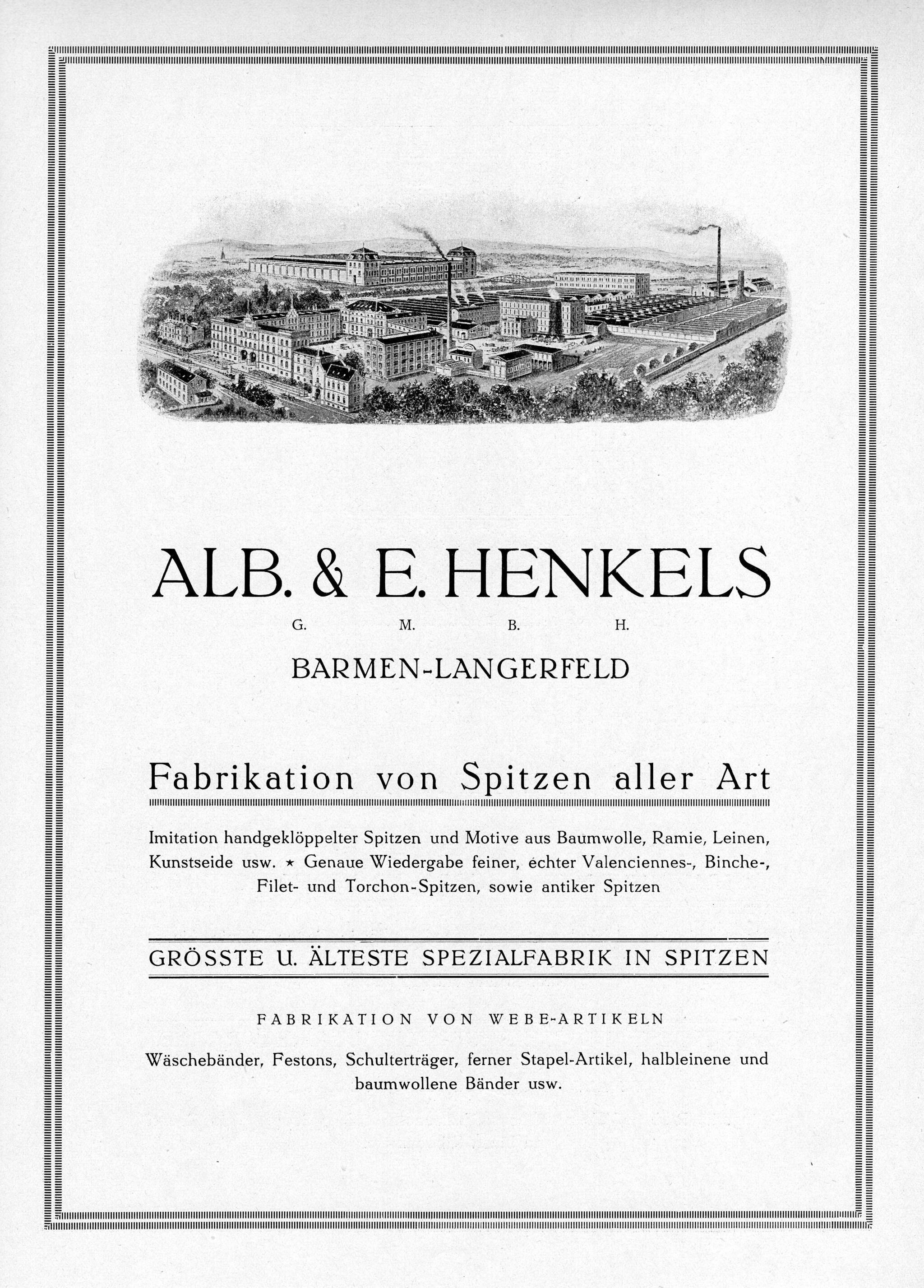Alb. &amp; E. Henkels - Werbung...