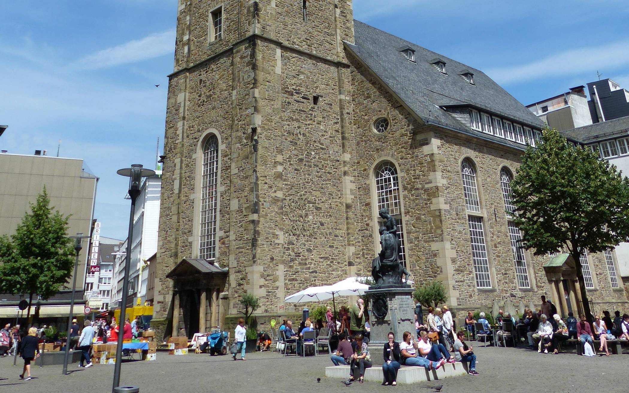  Der Platz vor der City-Kirche (Archivbild). 