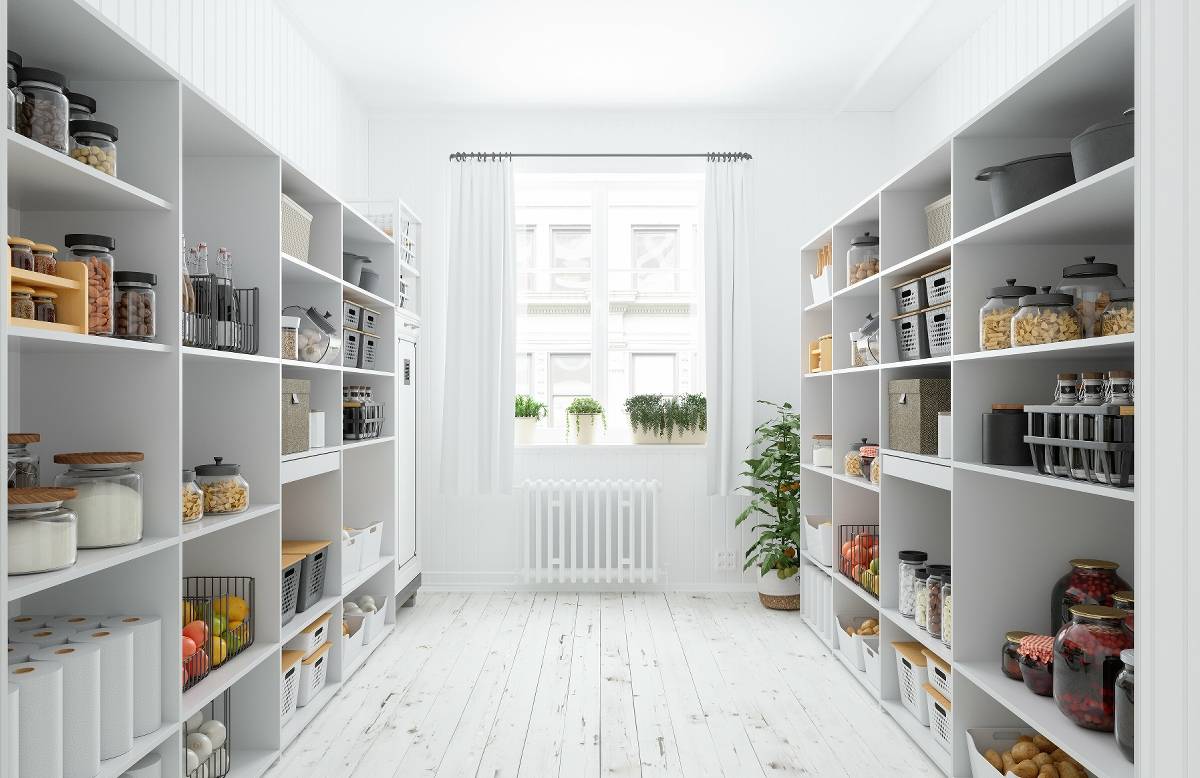  Wertschätzung für die Küche: Eine gut gefüllte Vorratskammer gibt ein Gefühl von Sicherheit, weil man auf alle Eventualitäten vorbereitet ist. 