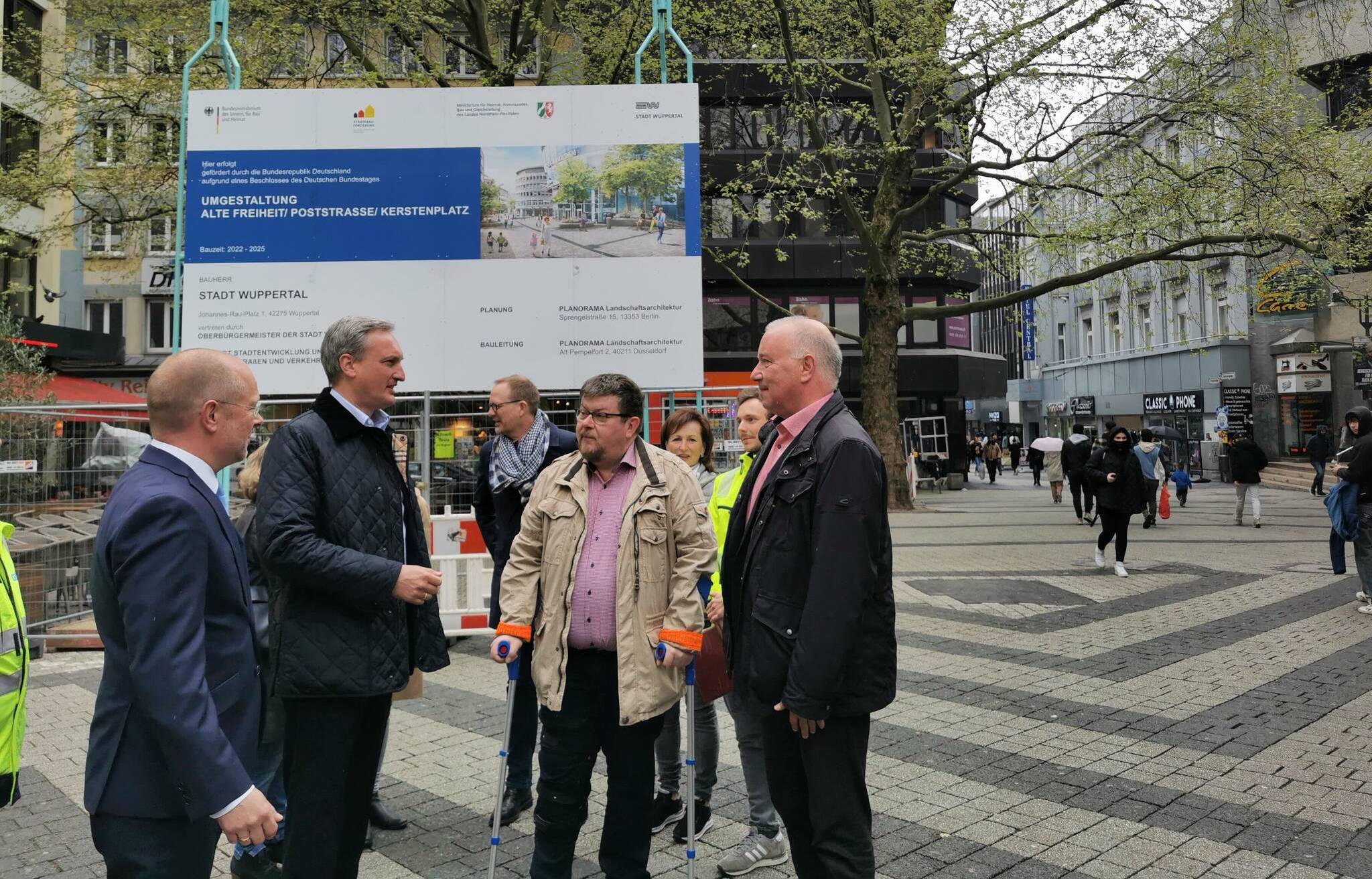 Neugestaltung der Elberfelder Fußgängerzone beginnt
