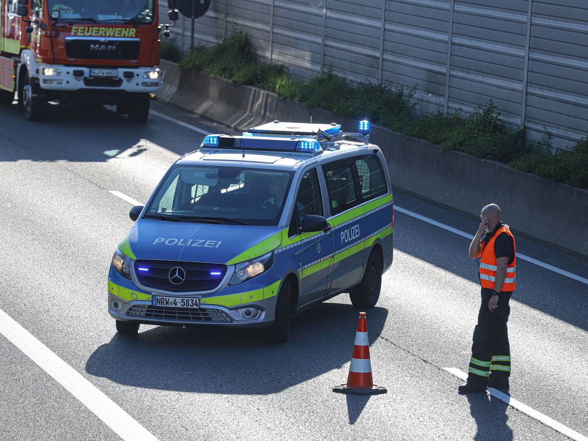 Unfall auf der A 46 in Elberfeld
