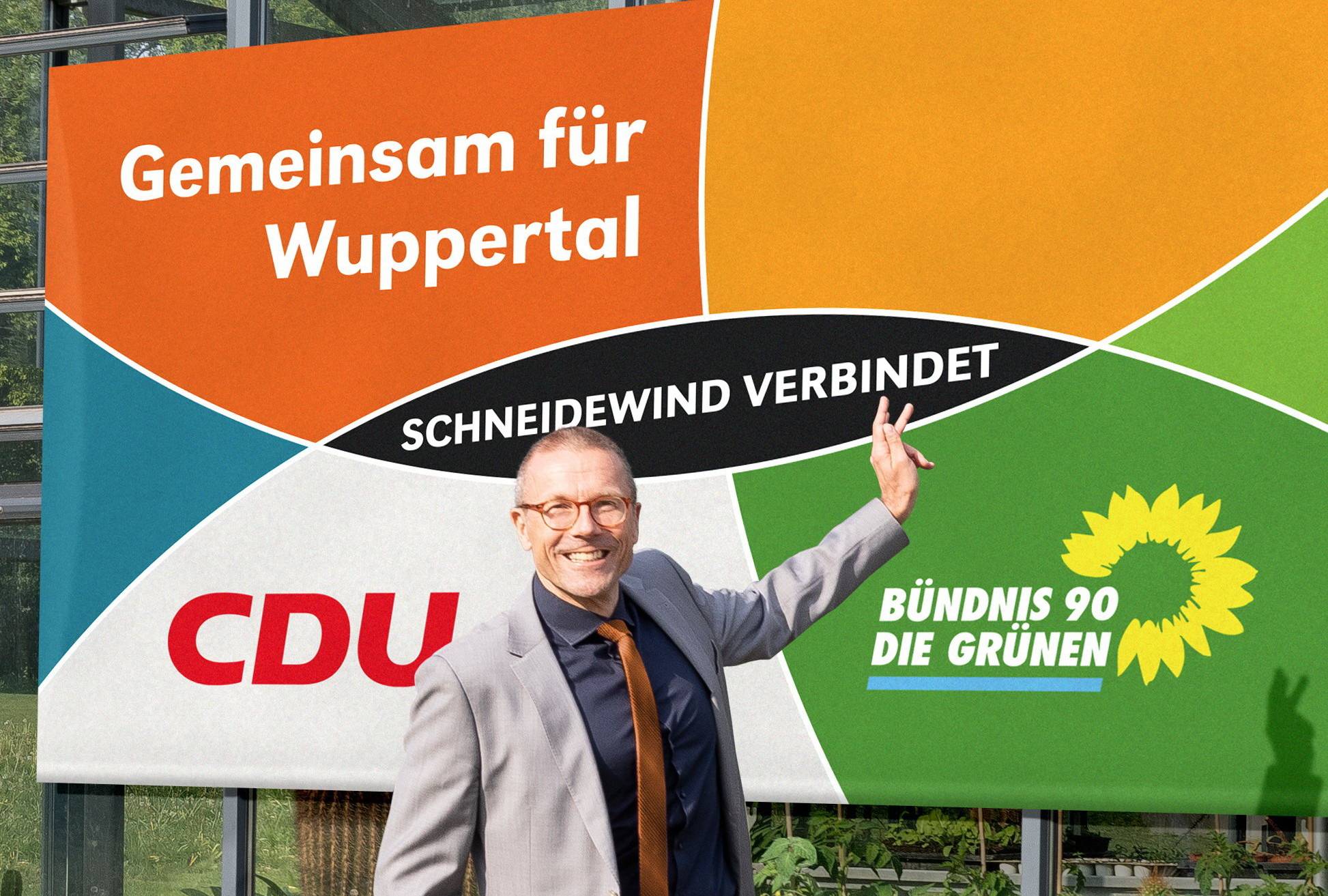  Uwe Schneidewind im Kommunalwahlkampf 2022. 