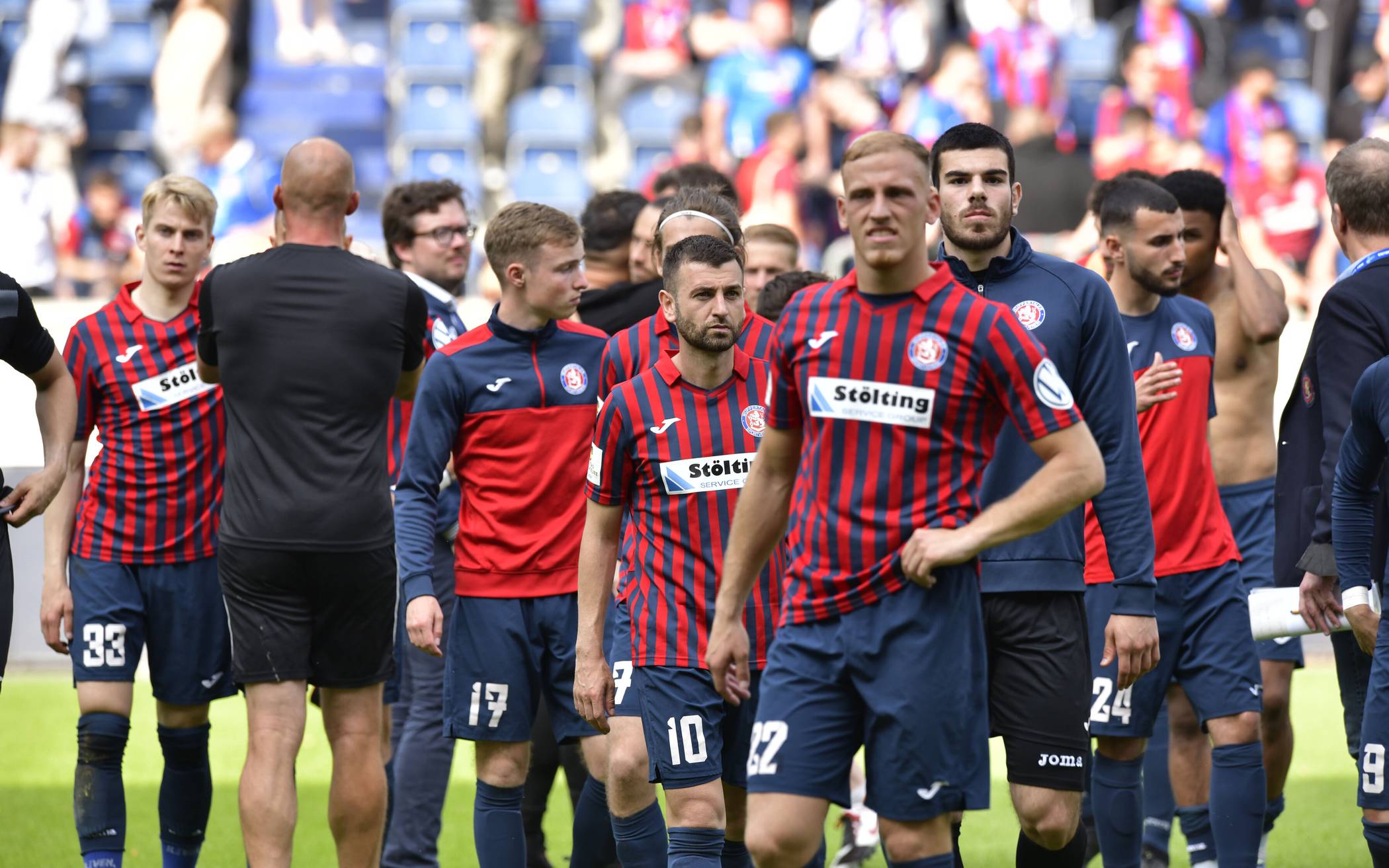 Die Enttäuschung war den Spielern ins Gesicht...