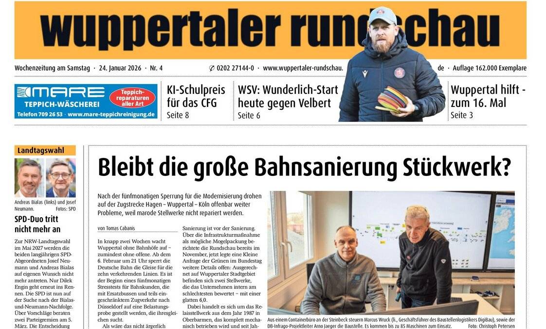  Die Titelseite der aktuellen Ausgabe. 