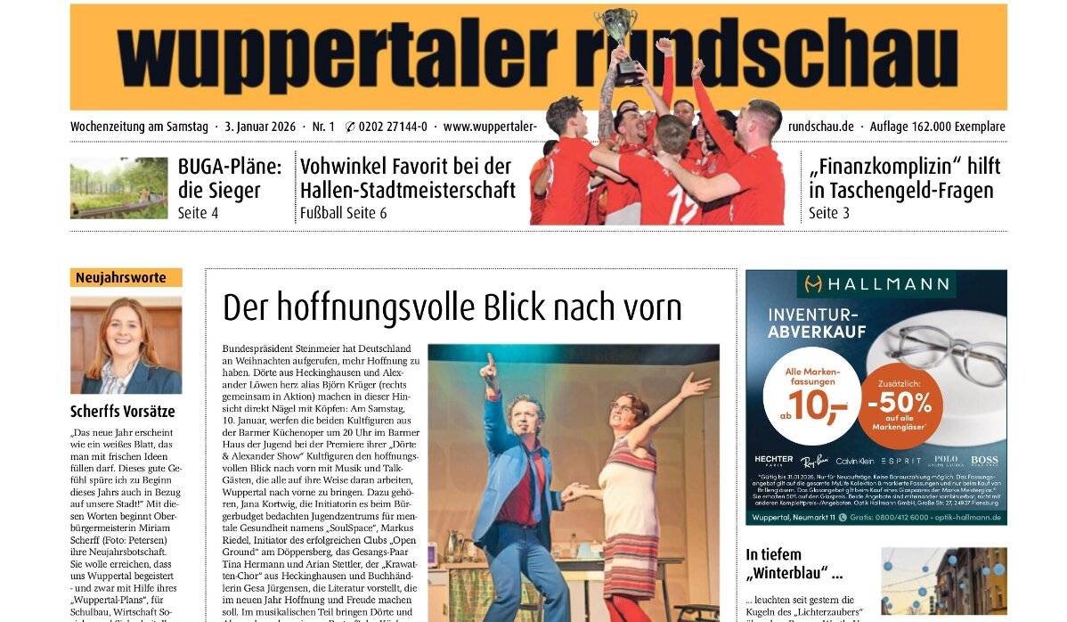 Die Titelseite der aktuellen Ausgabe.
