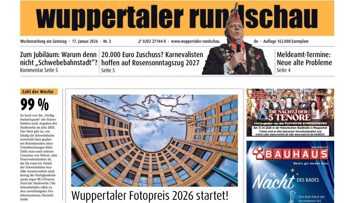  Die Titelseite der aktuellen Ausgabe. 