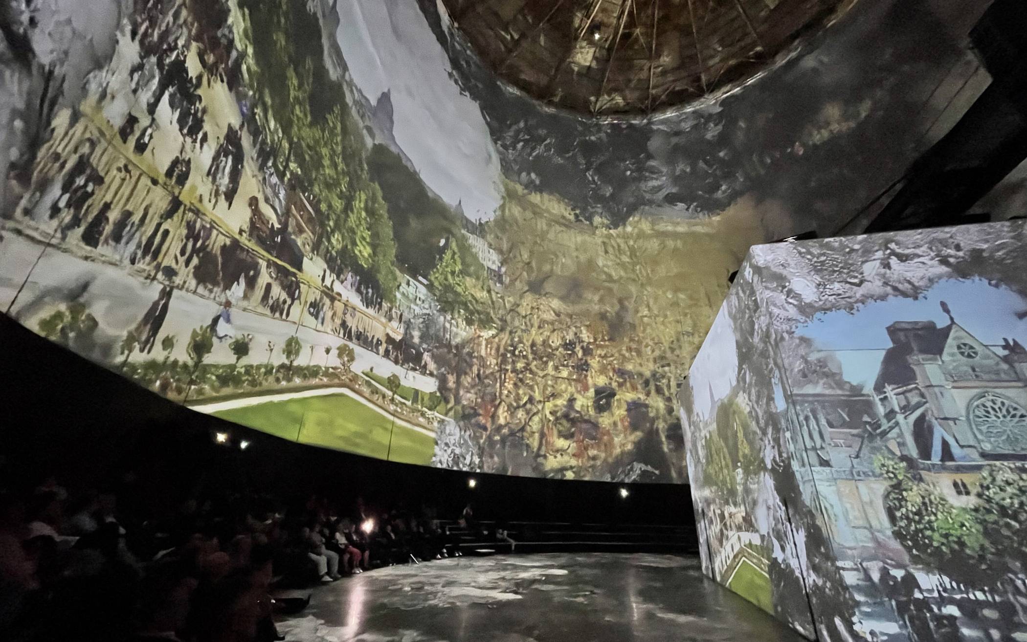  Ab Donnerstag gibt‘s Monets Bilder als animierte Kunst auf Europas größter 360-Grad-Projektionsfläche im Heckinghauser Gaskessel. 