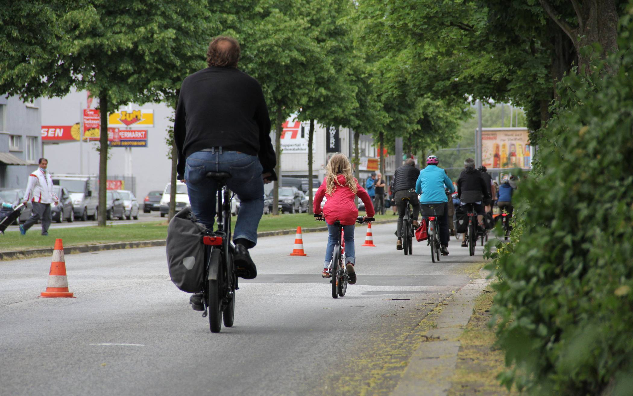  Pop-up-Fahrradwege – ein Beispiel für nachhaltige Mobilität. 