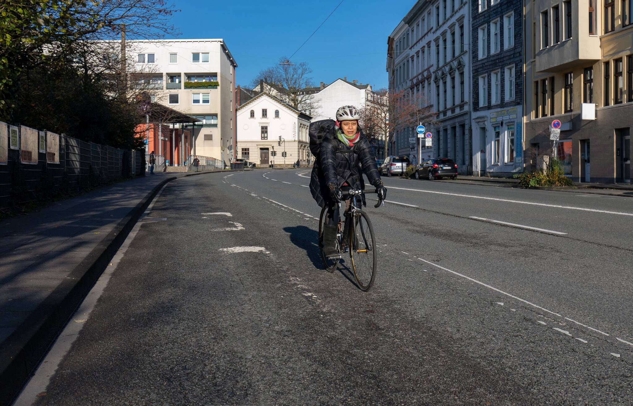 Radfahren in Wuppertal – nicht immer so entspannt wie hier. 