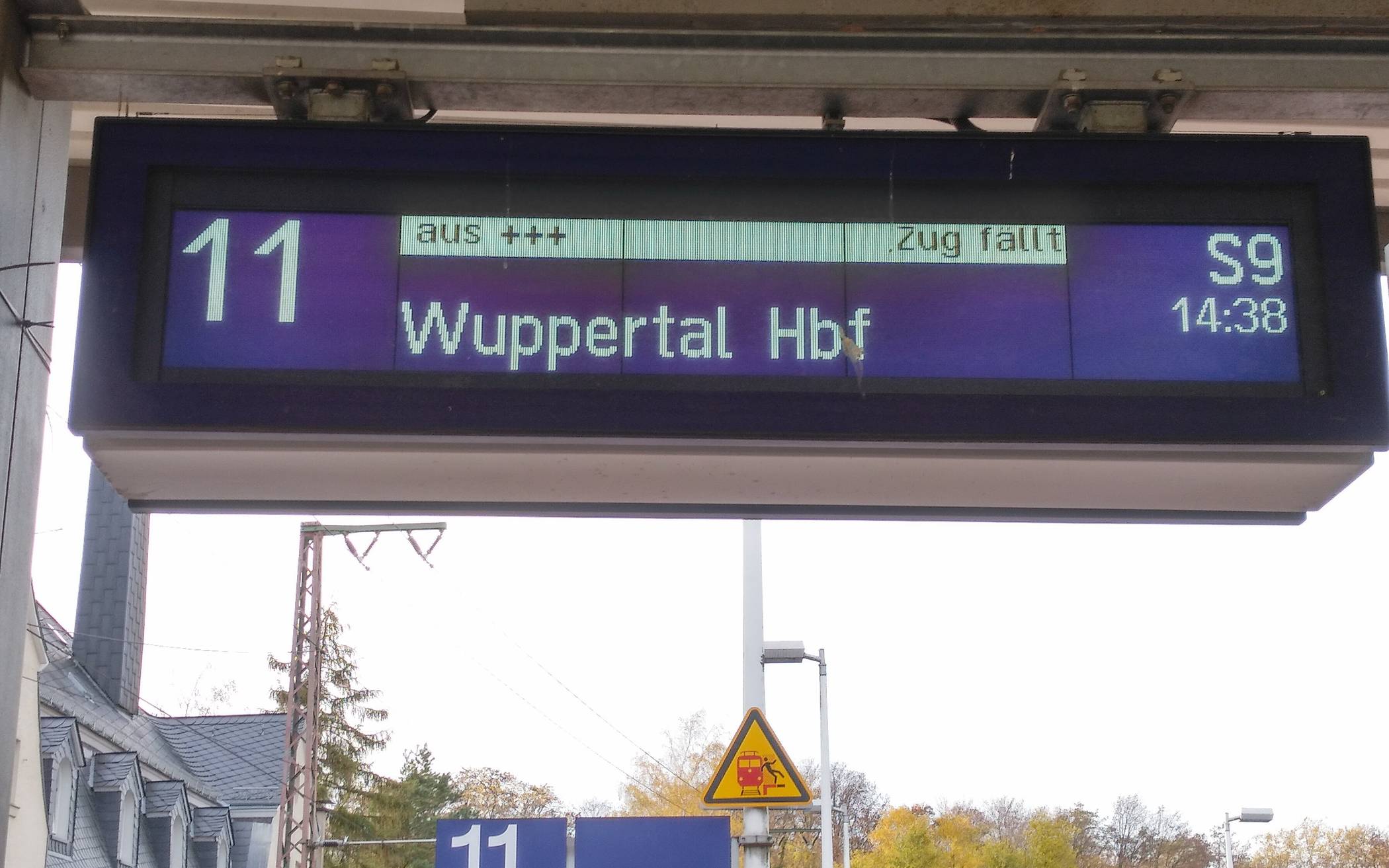 Erneute Bahn-Strecken-Sperrung zwischen Vohwinkel und Düsseldorf